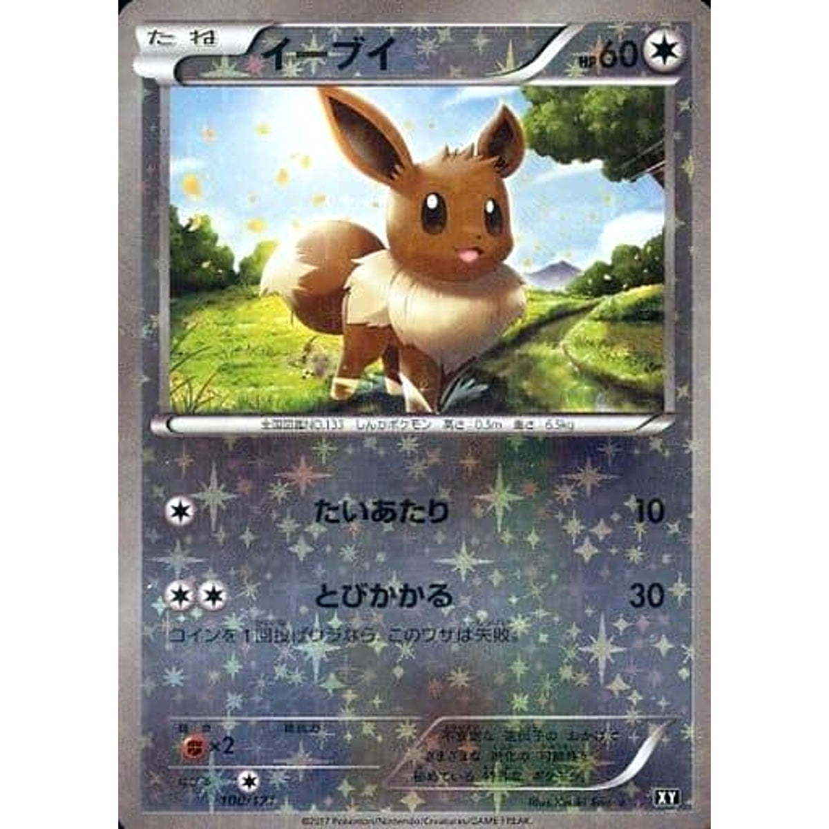 イーブイ (ミラー仕様) 100/171 XY 無 ポケモンカードゲームXY ハイクラスパック THE BEST OF XY