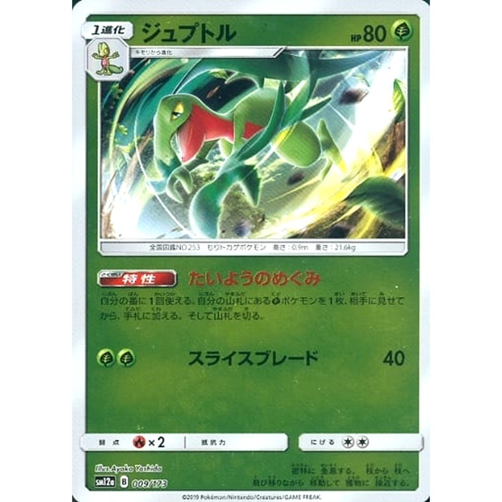 ジュプトル (ミラー仕様) 009/173 SM12a 草 ポケモンカードゲーム サン&ムーン ハイクラスパック TAG TEAM GX タッグオールスターズ