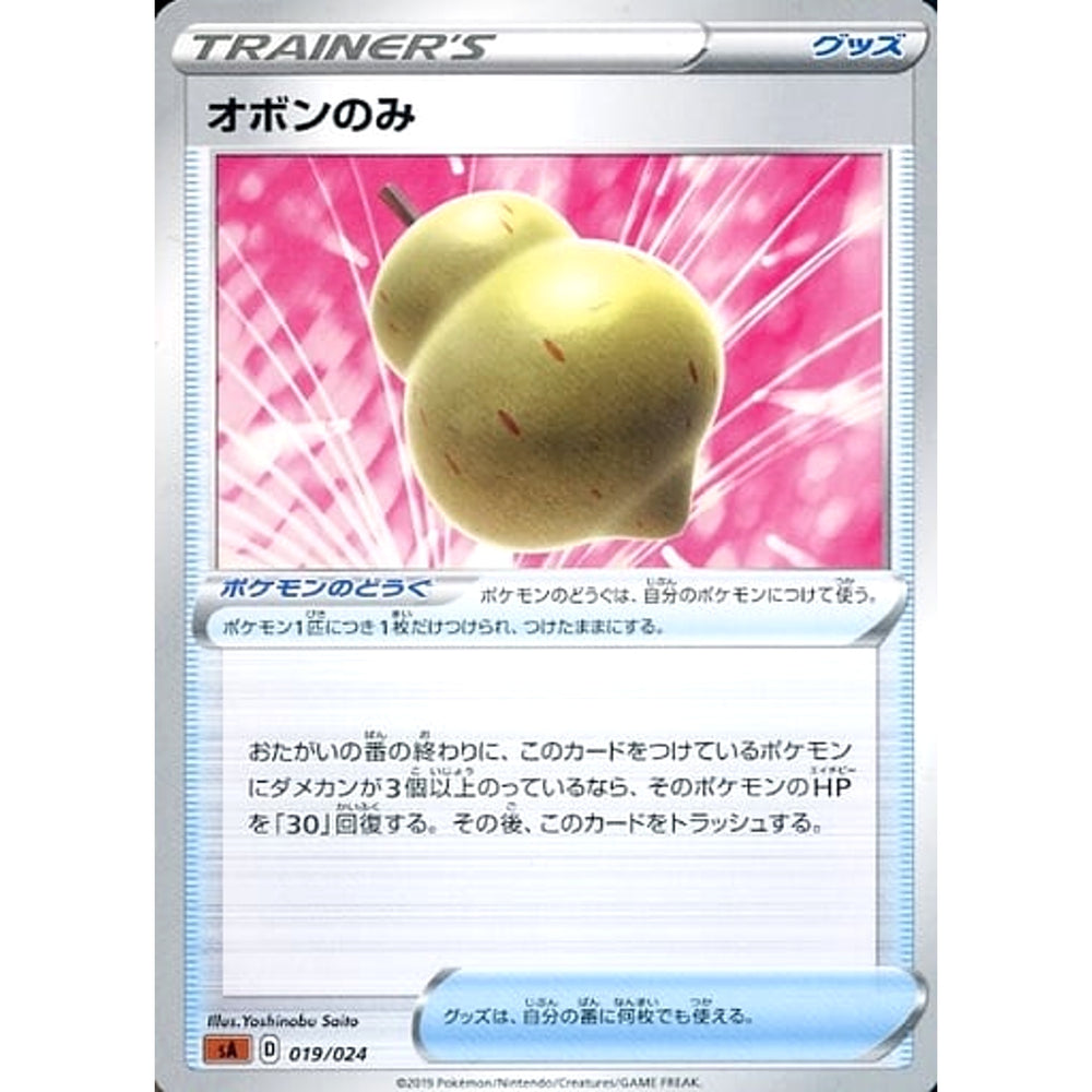 オボンのみ 019/024 SA グッズ ポケモンカードゲーム ソード&シールド スターターセットV 闘