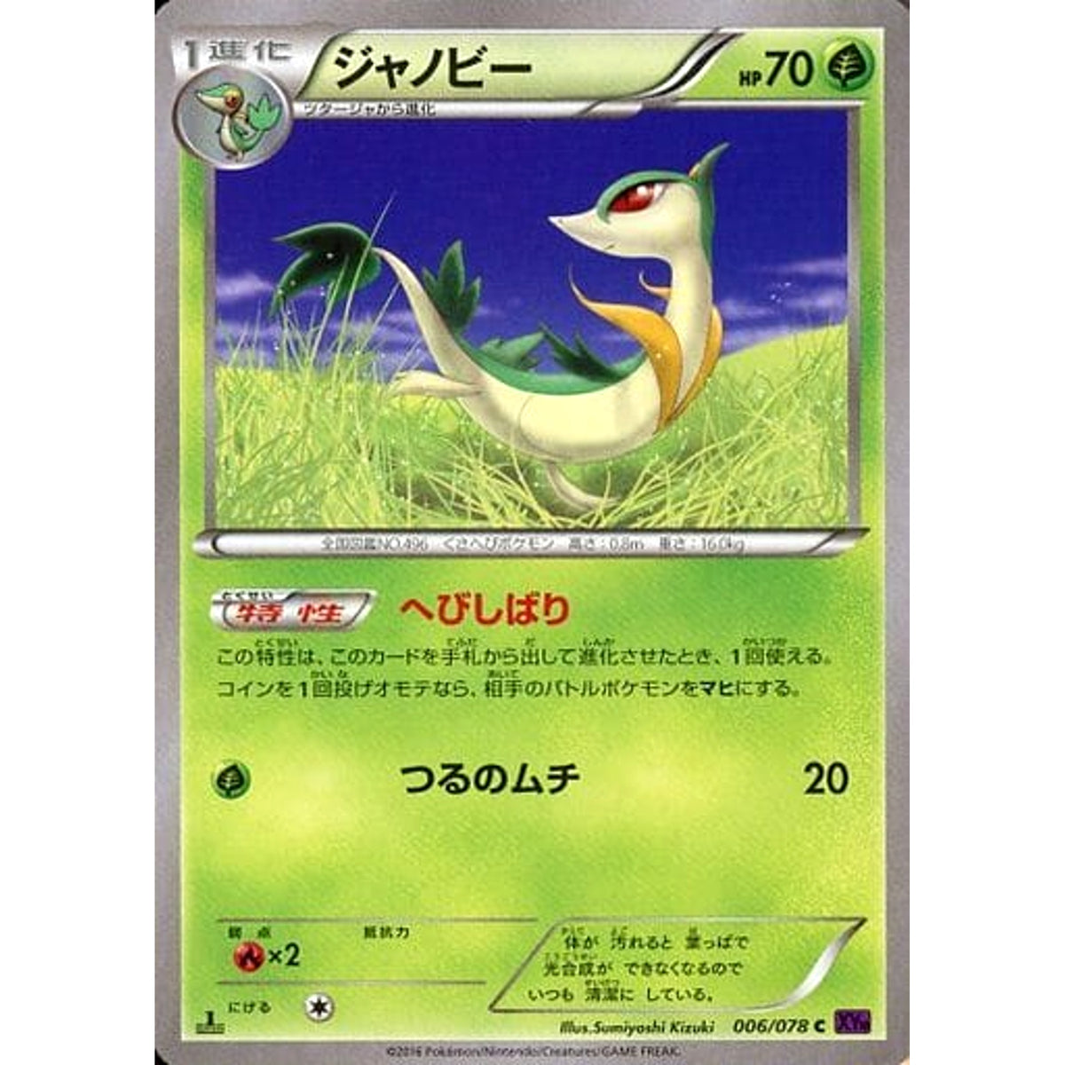 ジャノビー 006/078 [C] XY10 草 ポケモンカードゲームXY BREAK 拡張パック めざめる超王
