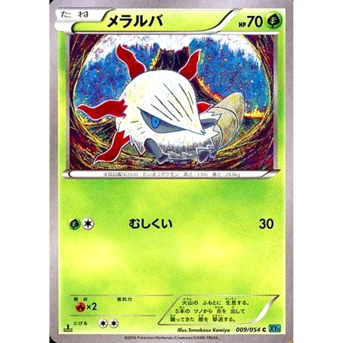 メラルバ 009/054 [C] XY11 草 ポケモンカードゲームXY BREAK 拡張パック 冷酷の反逆者