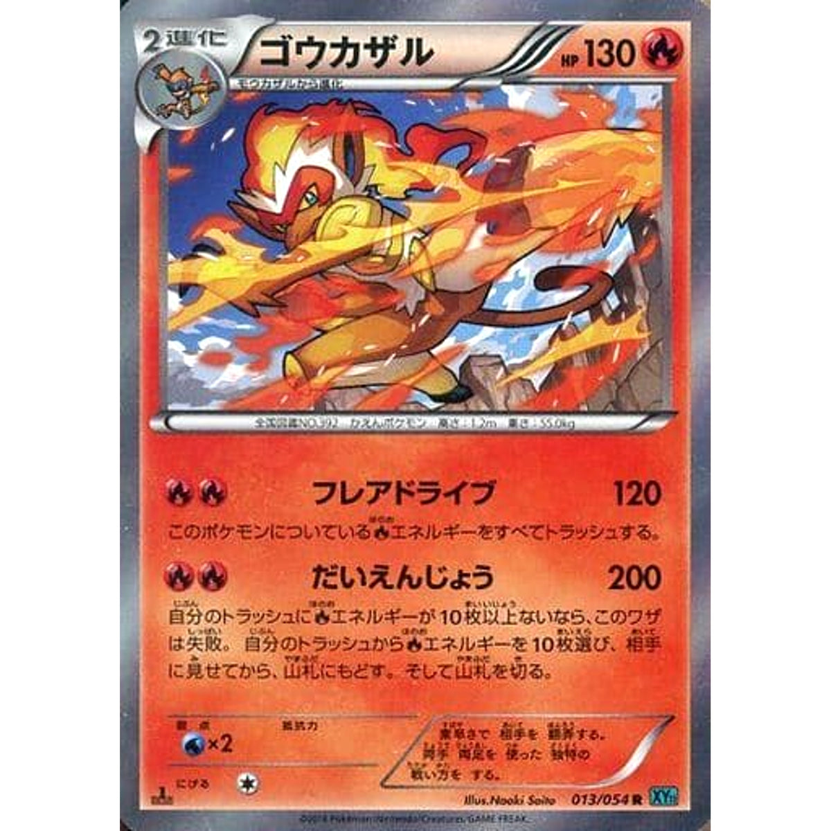 ゴウカザル (キラ仕様) 013/054 [R] XY11 炎 ポケモンカードゲームXY BREAK 拡張パック 冷酷の反逆者