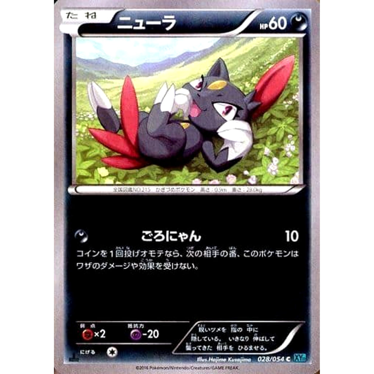 ニューラ 028/054 [C] XY11 悪 ポケモンカードゲームXY BREAK 拡張パック 冷酷の反逆者