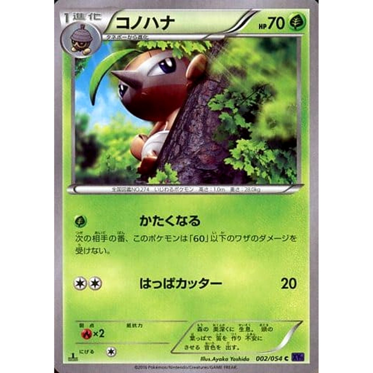 コノハナ 002/054 [C] XY11 草 ポケモンカードゲームXY BREAK 拡張パック 爆熱の闘士