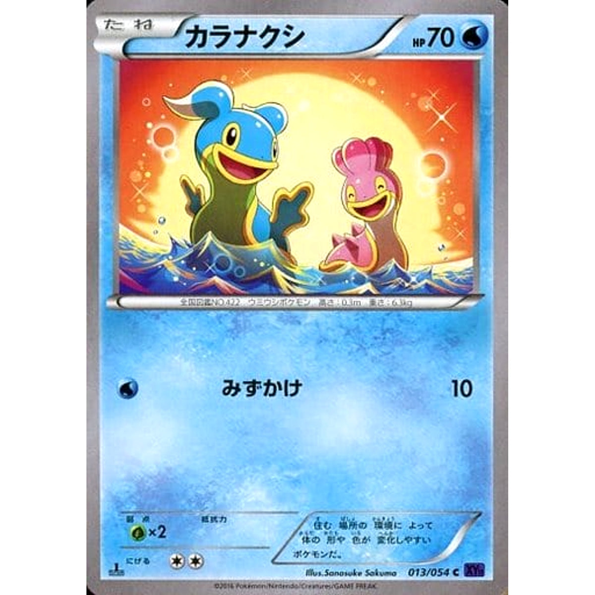 カラナクシ 013/054 [C] XY11 水 ポケモンカードゲームXY BREAK 拡張パック 爆熱の闘士