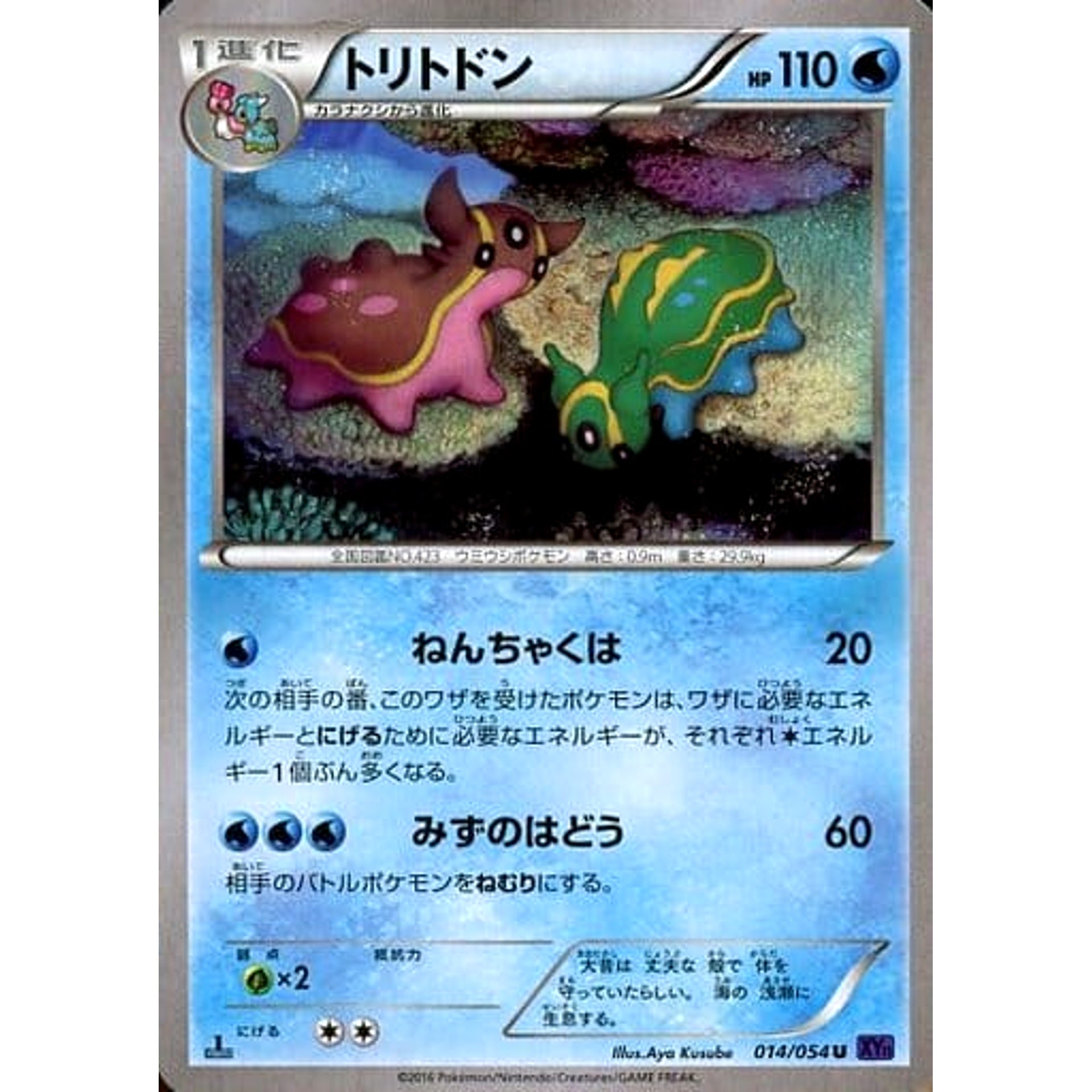 トリトドン 014/054 [U] XY11 水 ポケモンカードゲームXY BREAK 拡張パック 爆熱の闘士