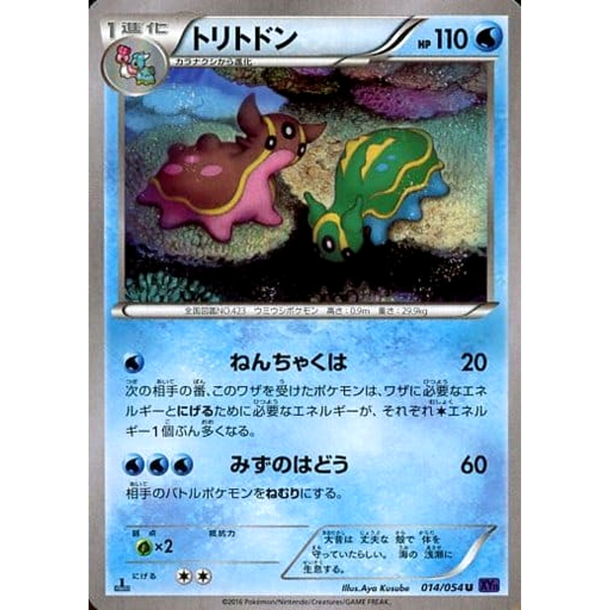 トリトドン 014/054 [U] XY11 水 ポケモンカードゲームXY BREAK 拡張パック 爆熱の闘士