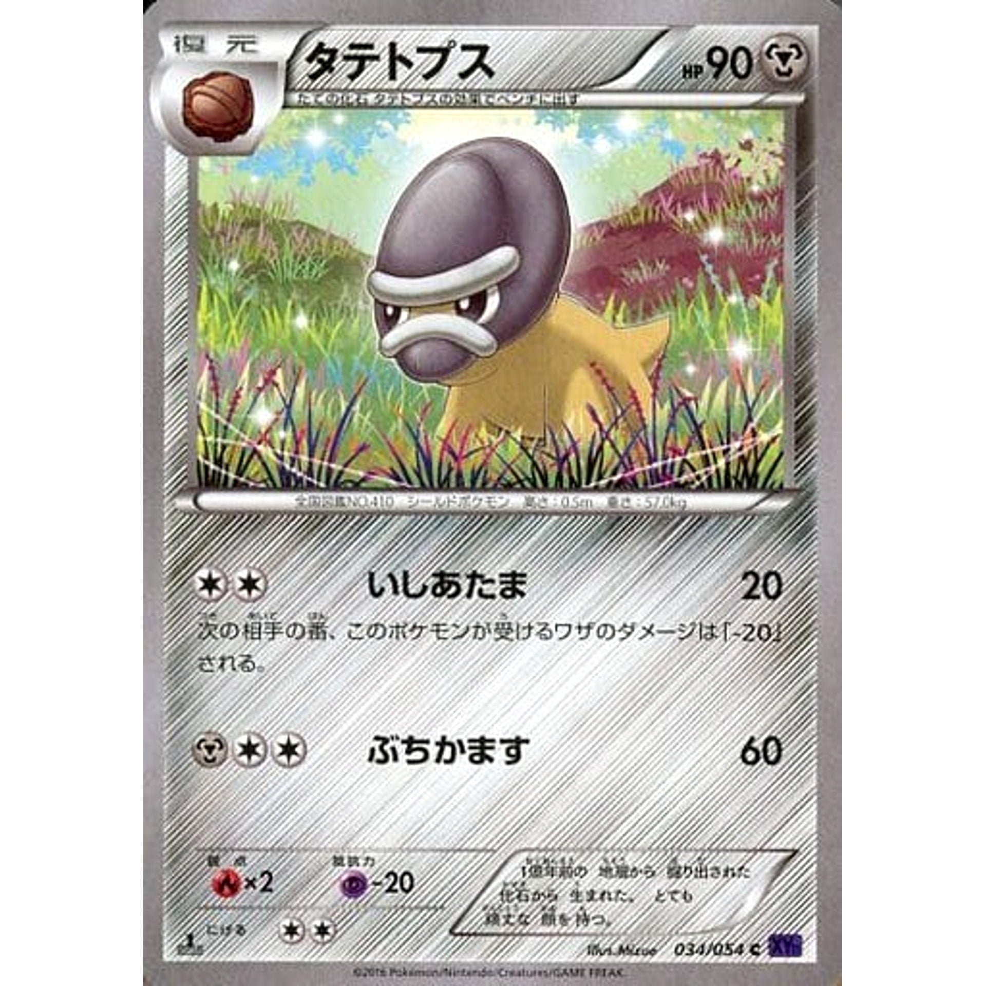 タテトプス 034/054 [C] XY11 鋼 ポケモンカードゲームXY BREAK 拡張パック 爆熱の闘士