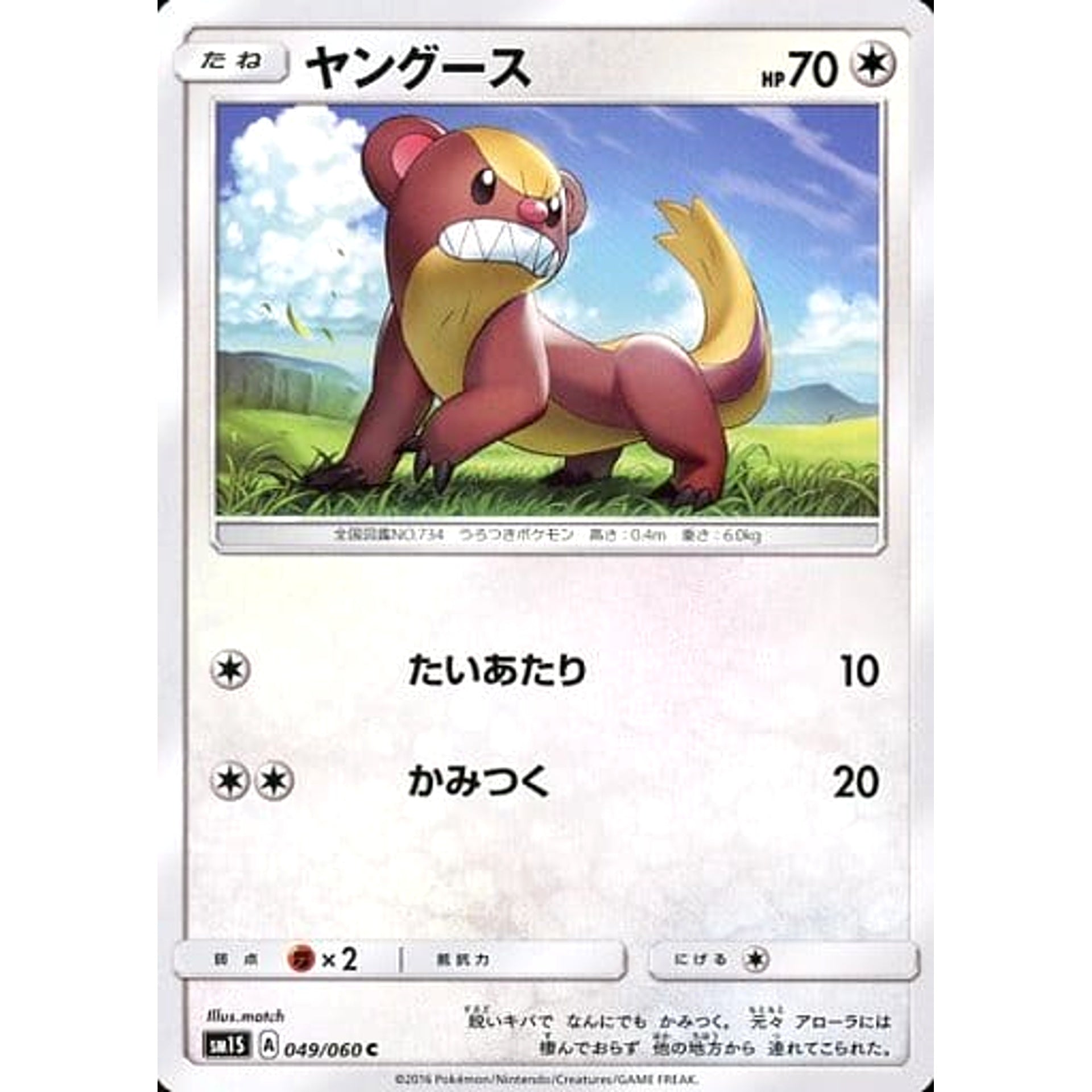 ヤングース 049/060 [C] SM1S 無 ポケモンカードゲーム サン&ムーン 拡張パック コレクション サン