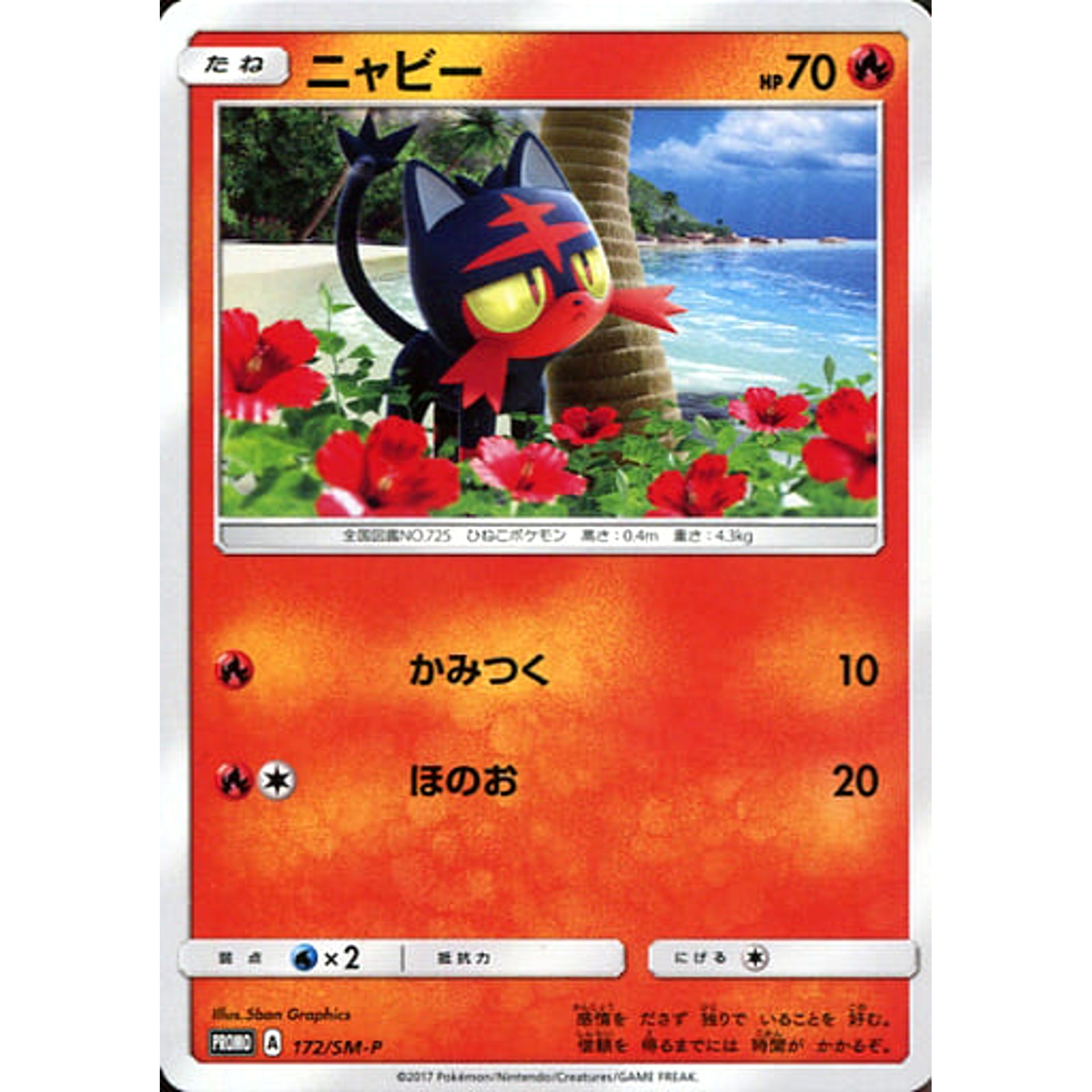 ニャビー 172/SM-P [PROMO] SM-P 炎 ポケモンカードゲーム サン&ムーン プロモーションカードSM-P