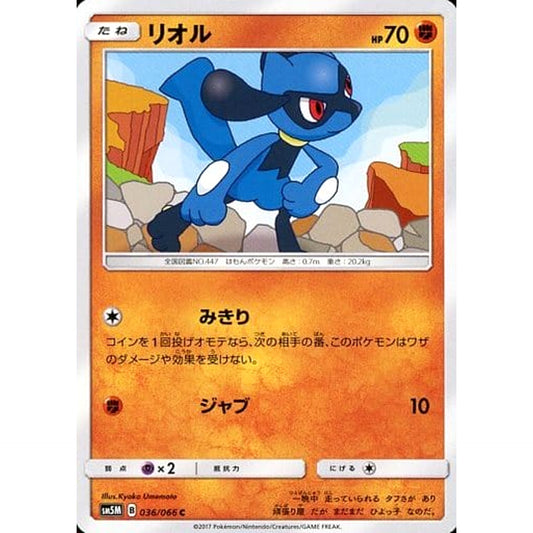 リオル 036/066 [C] SM5M 闘 ポケモンカードゲーム サン&ムーン 拡張パック ウルトラムーン