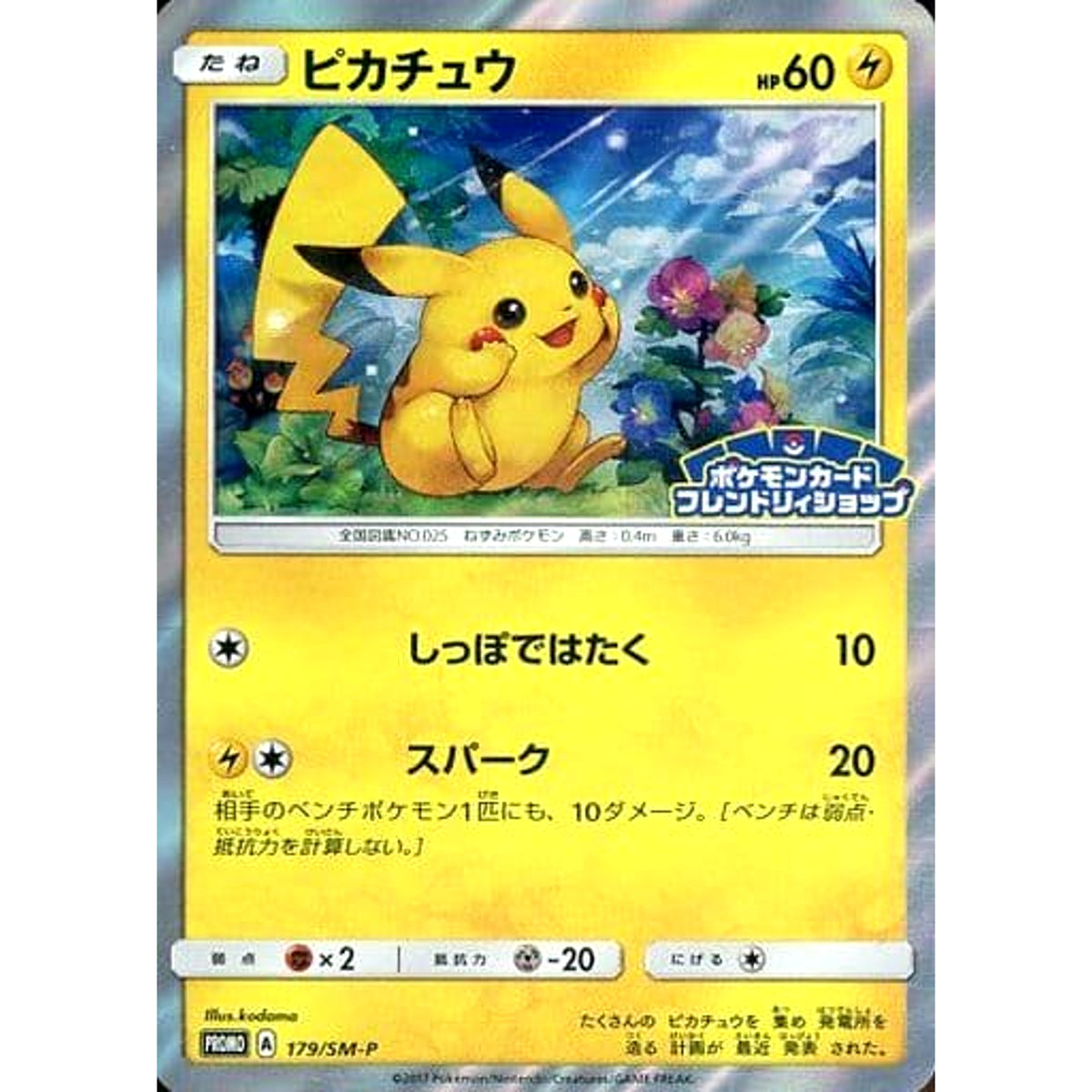 ピカチュウ (キラ仕様) 179/SM-P [PROMO] SM-P 雷 ポケモンカードゲーム サン&ムーン プロモーションカードSM-P