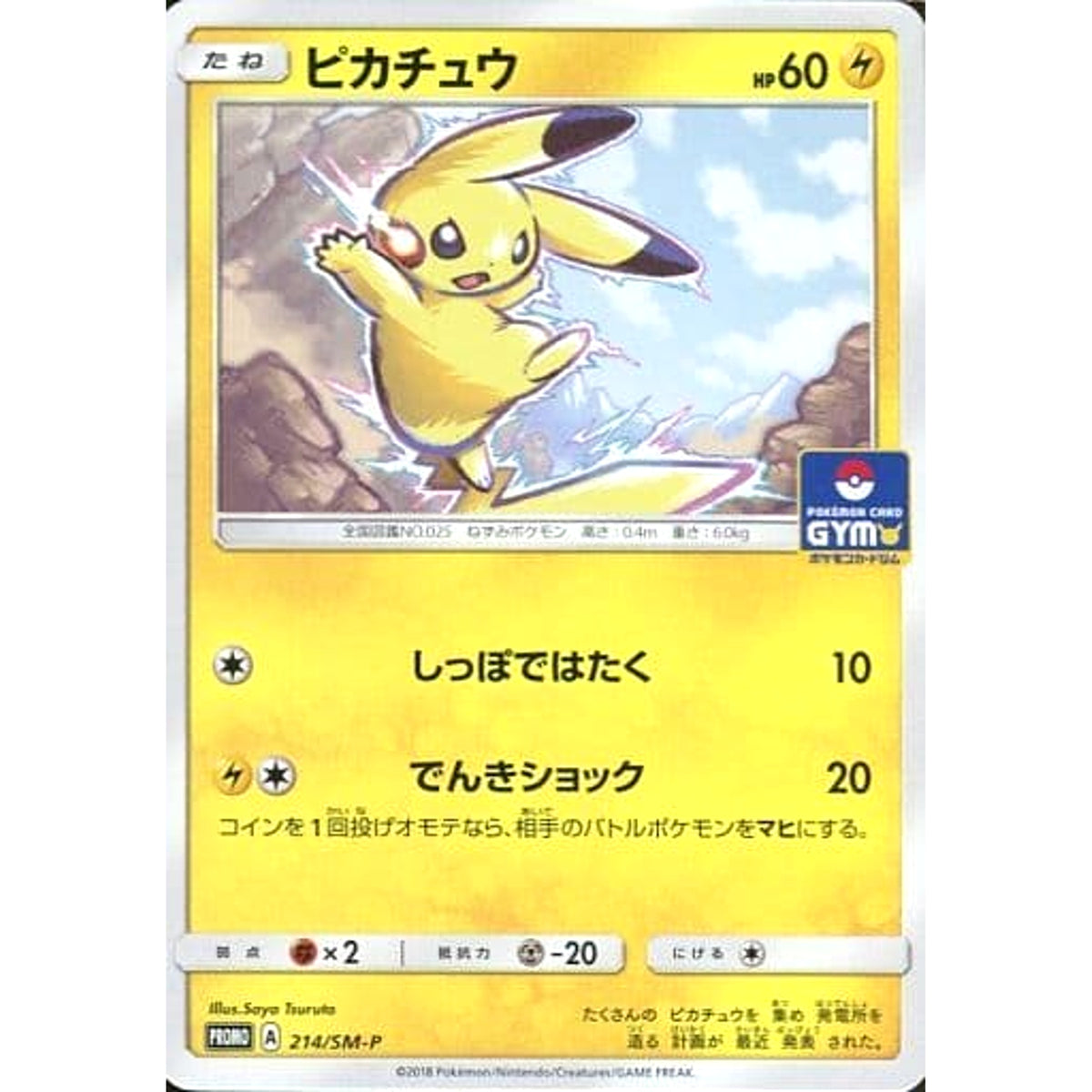 ピカチュウ 214/SM-P [PROMO] SM-P 雷 ポケモンカードゲーム サン&ムーン プロモーションカードSM-P