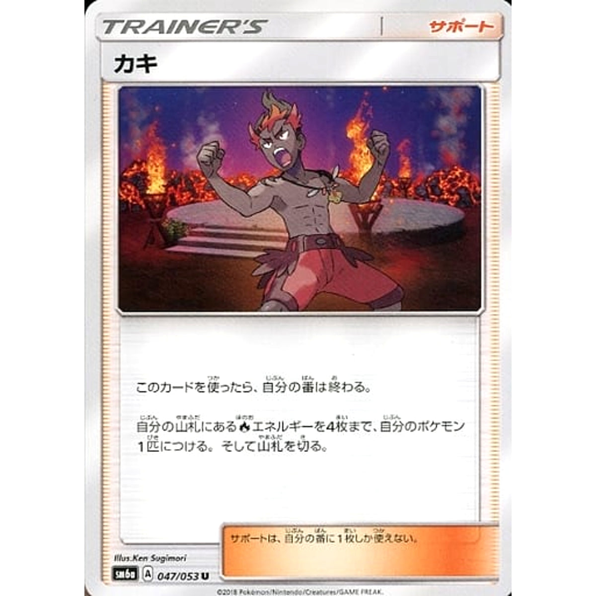 カキ 047/053 [U] SM6a サポート ポケモンカードゲーム サン&ムーン 強化拡張パック ドラゴンストーム