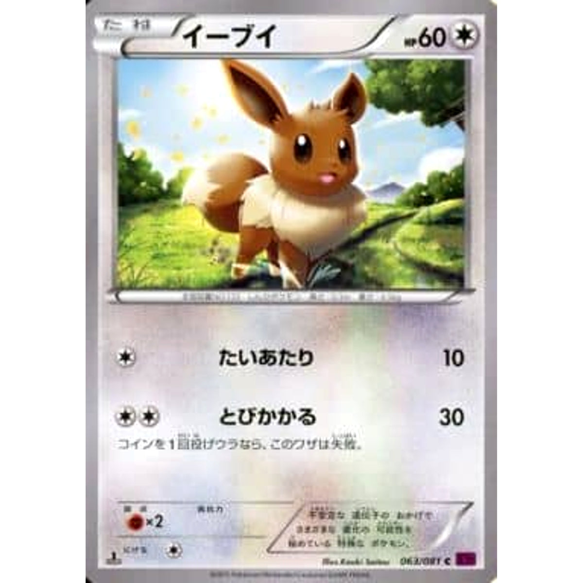 イーブイ 063/081 [C] XY7 無 ポケモンカードゲームXY 拡張パック バンデットリング