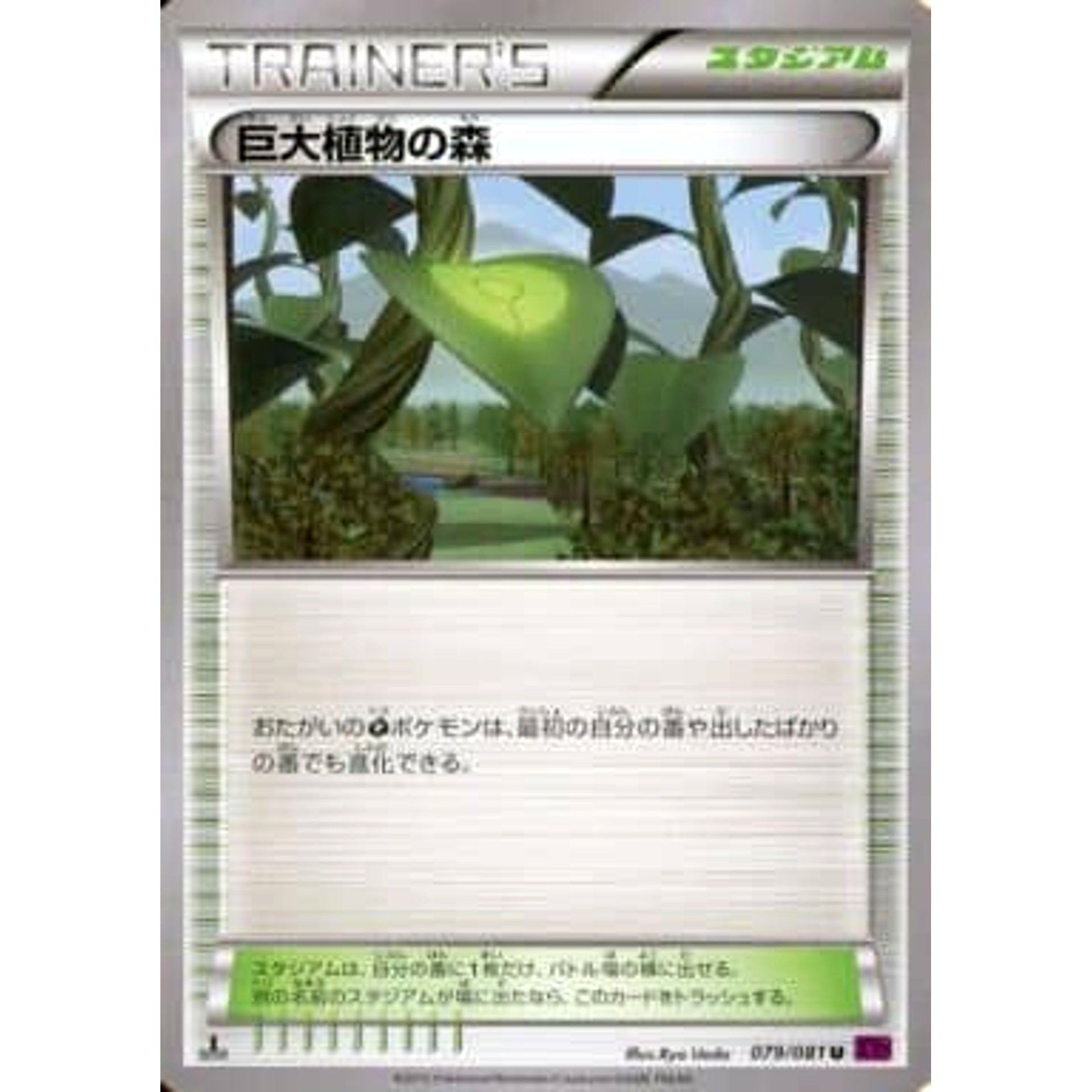 巨大植物の森 079/081 [U] XY7 スタジアム ポケモンカードゲームXY 拡張パック バンデットリング