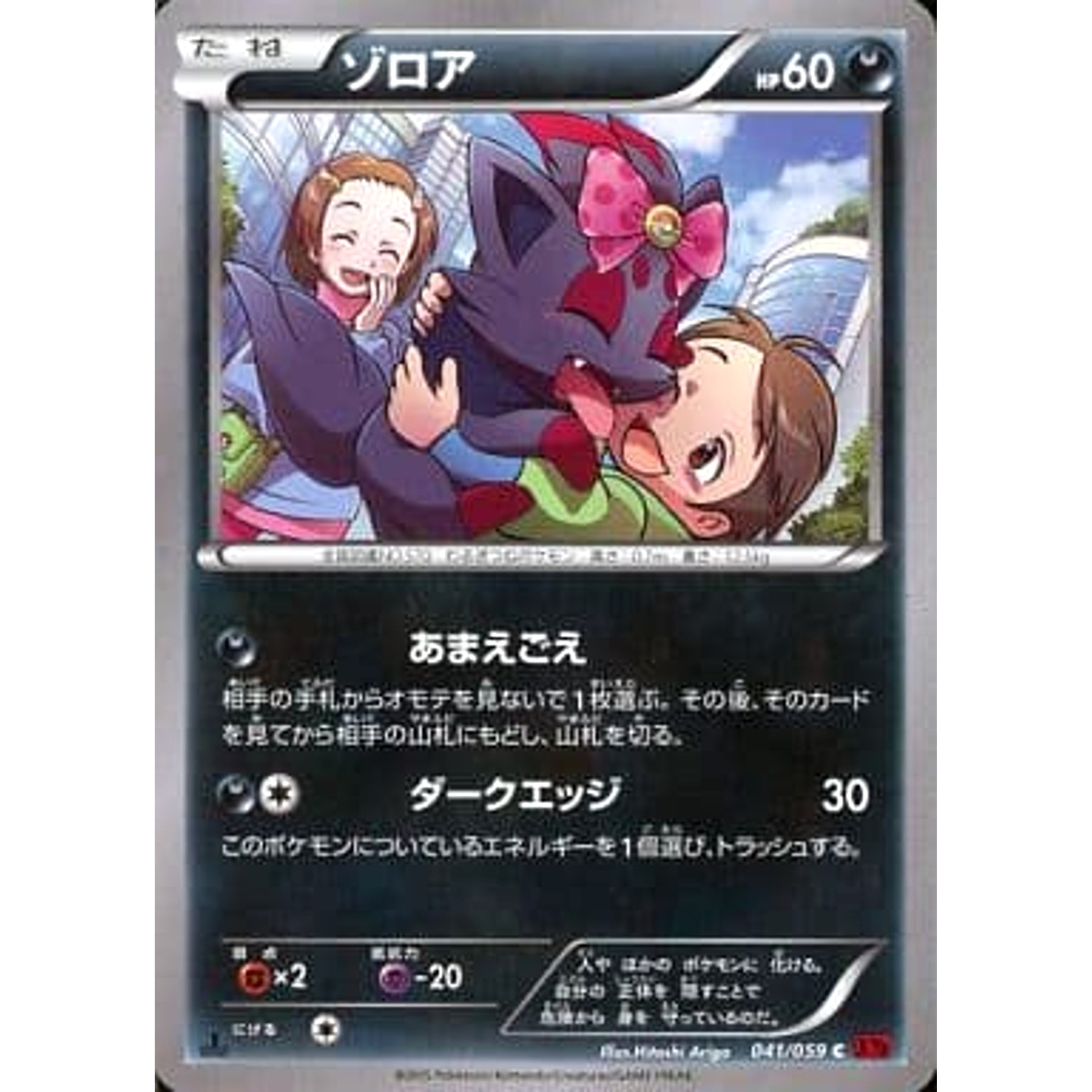 ゾロア 041/059 [C] XY8 悪 ポケモンカードゲームXY BREAK 拡張パック 赤い閃光