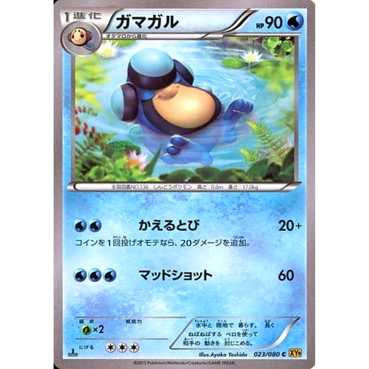 ガマガル 023/080 [C] XY9 水 ポケモンカードゲームXY BREAK 拡張パック 破天の怒り