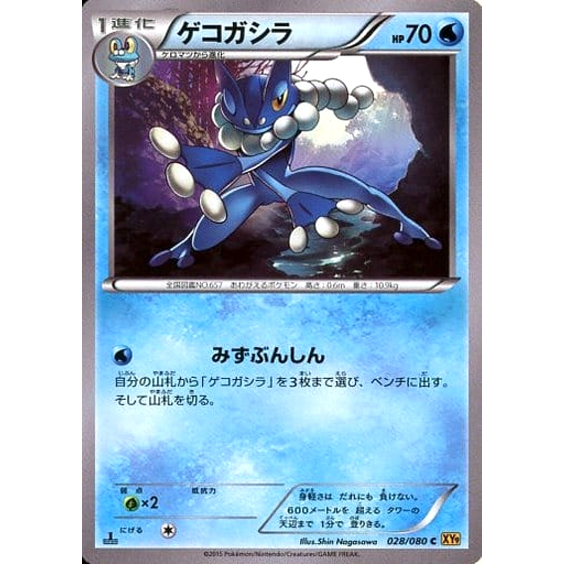 ゲコガシラ 028/080 [C] XY9 水 ポケモンカードゲームXY BREAK 拡張パック 破天の怒り