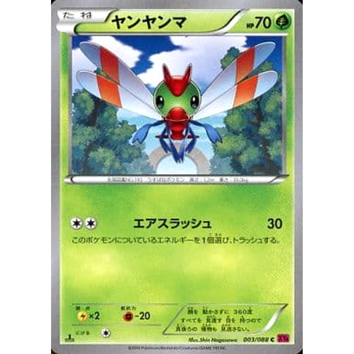 ヤンヤンマ 003/088 [C] XY4 草 ポケモンカードゲームXY 拡張パック ファントムゲート
