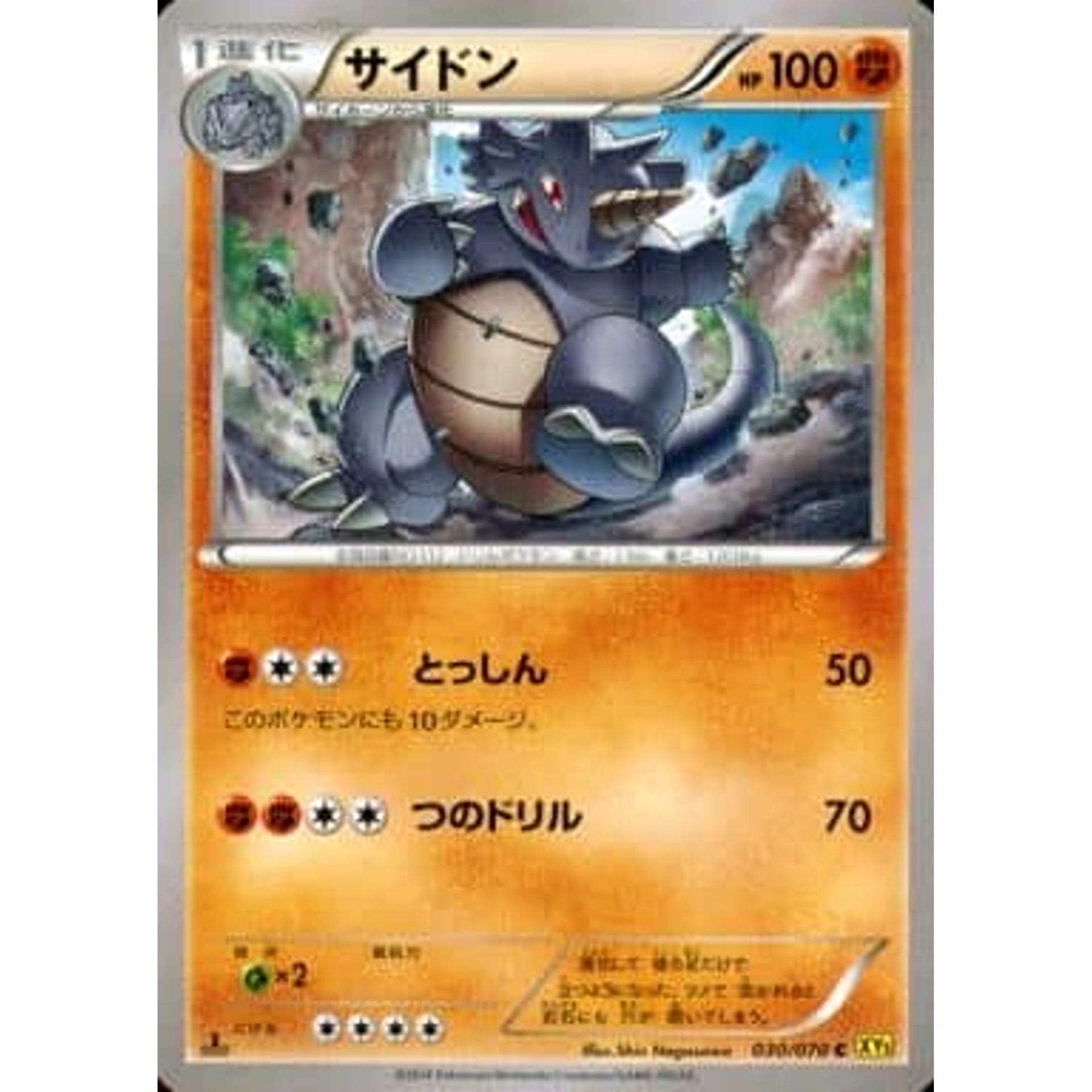 サイドン 030/070 [C] XY5 闘 ポケモンカードゲームXY 拡張パック ガイアボルケーノ
