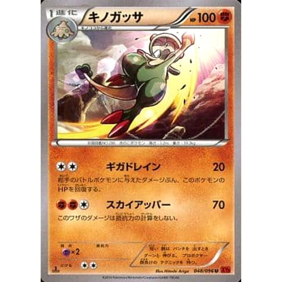 キノガッサ 048/096 [U] XY3 闘 ポケモンカードゲームXY 拡張パック ライジングフィスト