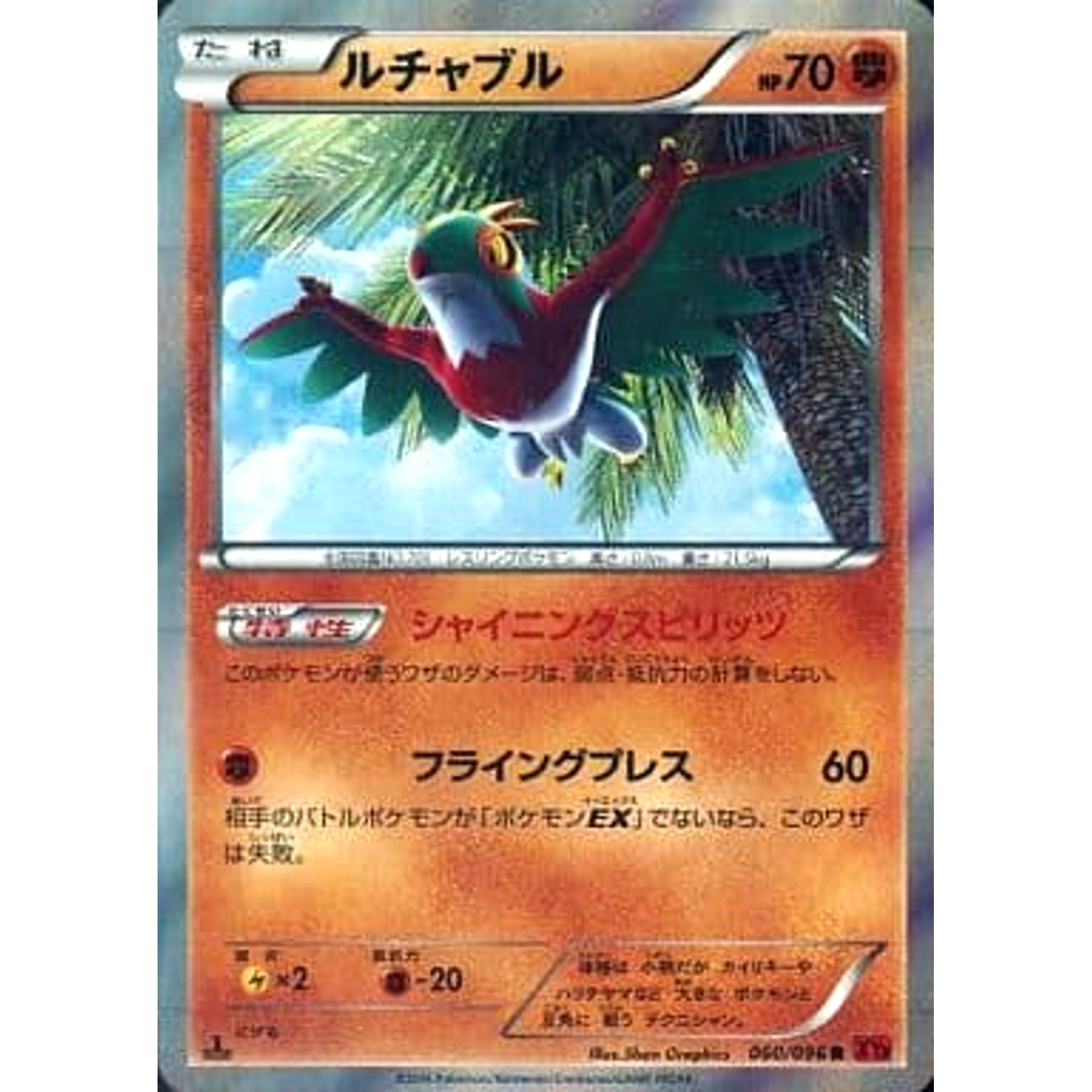 ルチャブル (キラ仕様) 060/096 [R] XY3 闘 ポケモンカードゲームXY 拡張パック ライジングフィスト