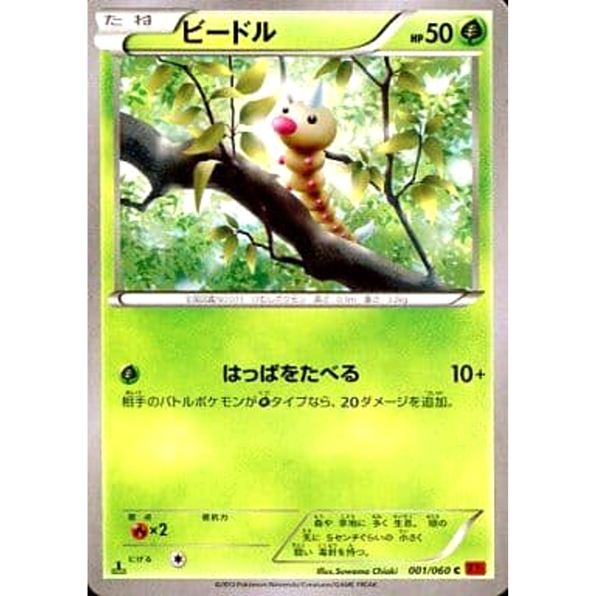ビードル 001/060 [C] XY1 草 ポケモンカードゲームXY 拡張パック コレクションY