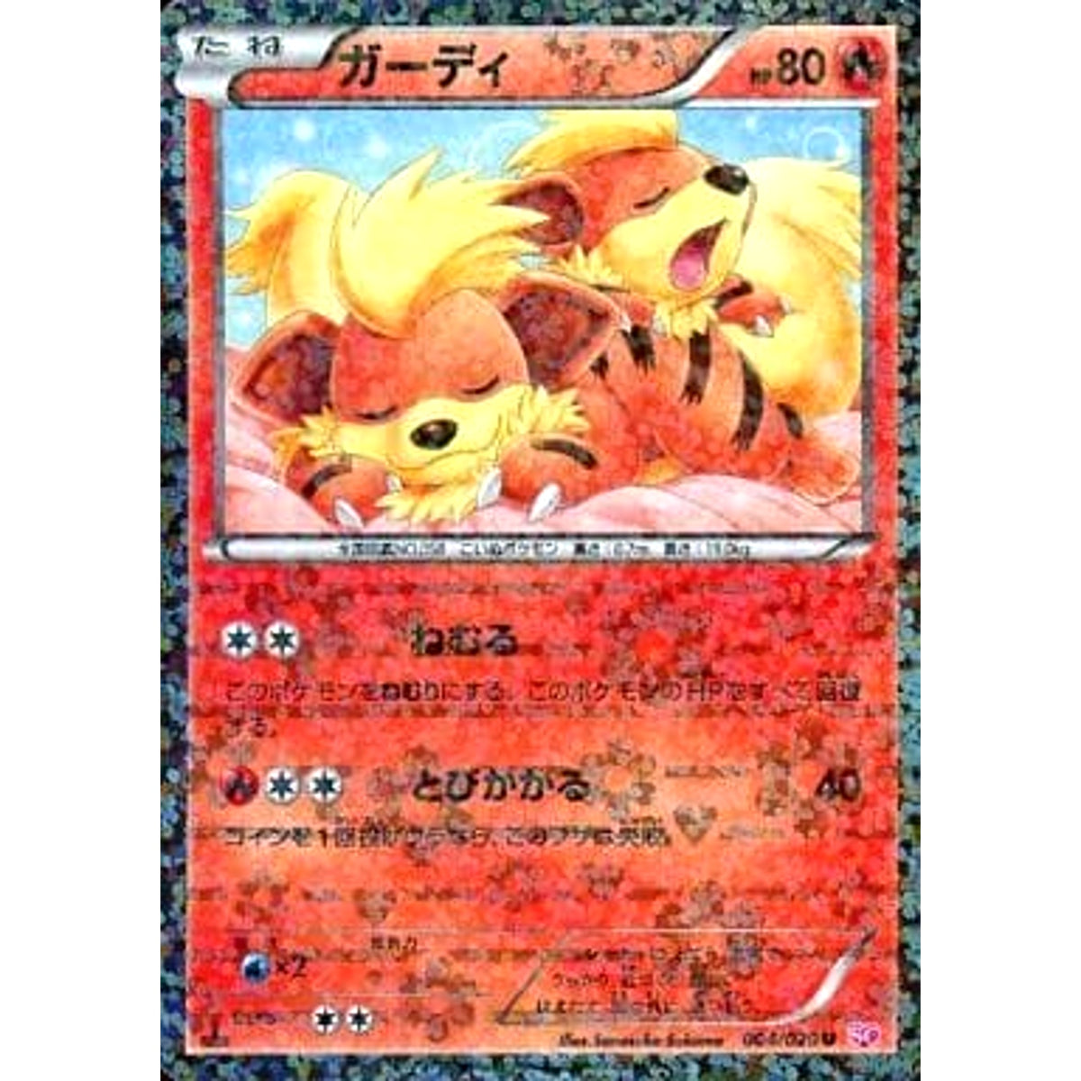 ガーディ (キラ仕様) 004/020 [U] SC 炎 ポケモンカードゲームBW コンセプトパック シャイニーコレクション