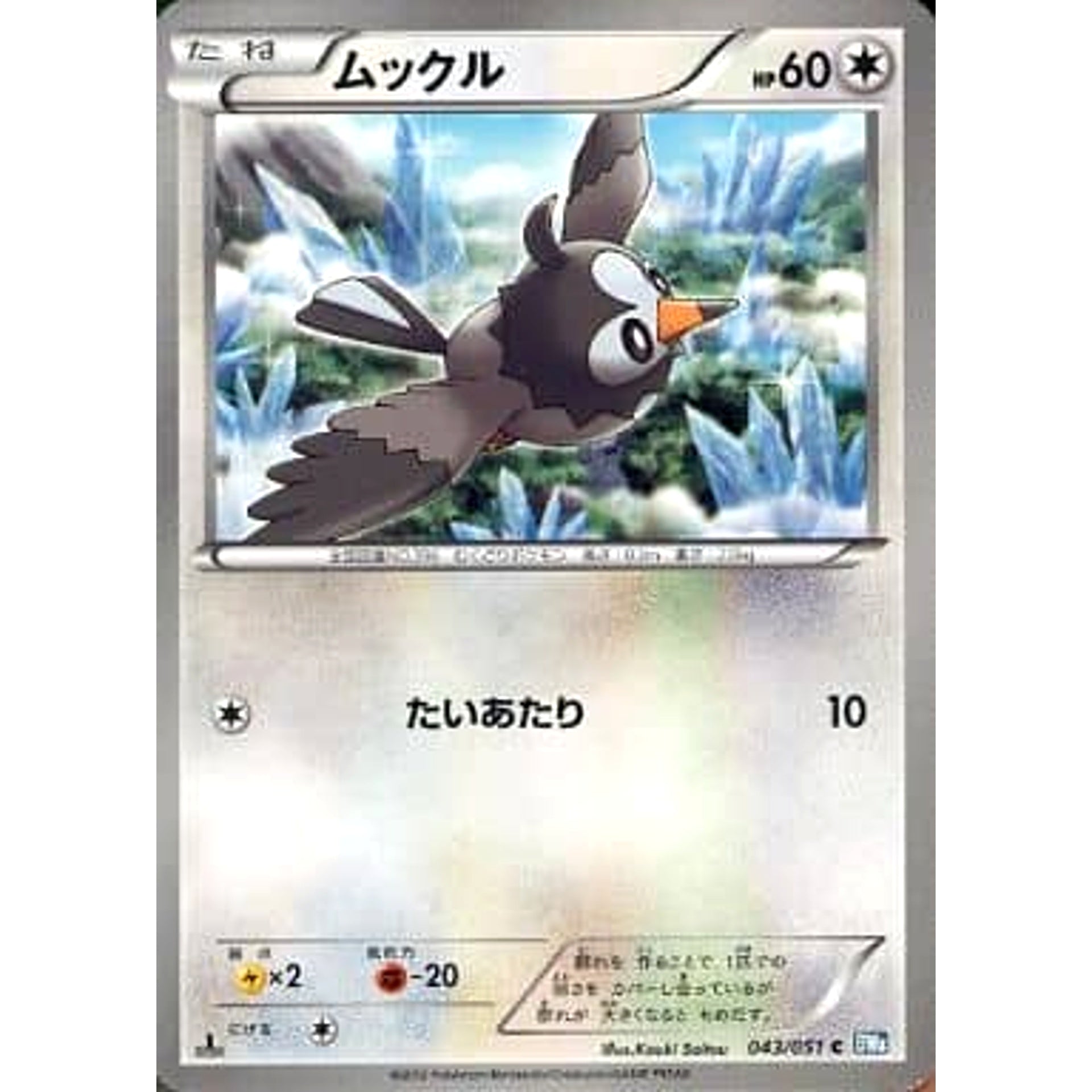 ムックル 043/051 [C] BW8 無 ポケモンカードゲームBW 拡張パック ライデンナックル