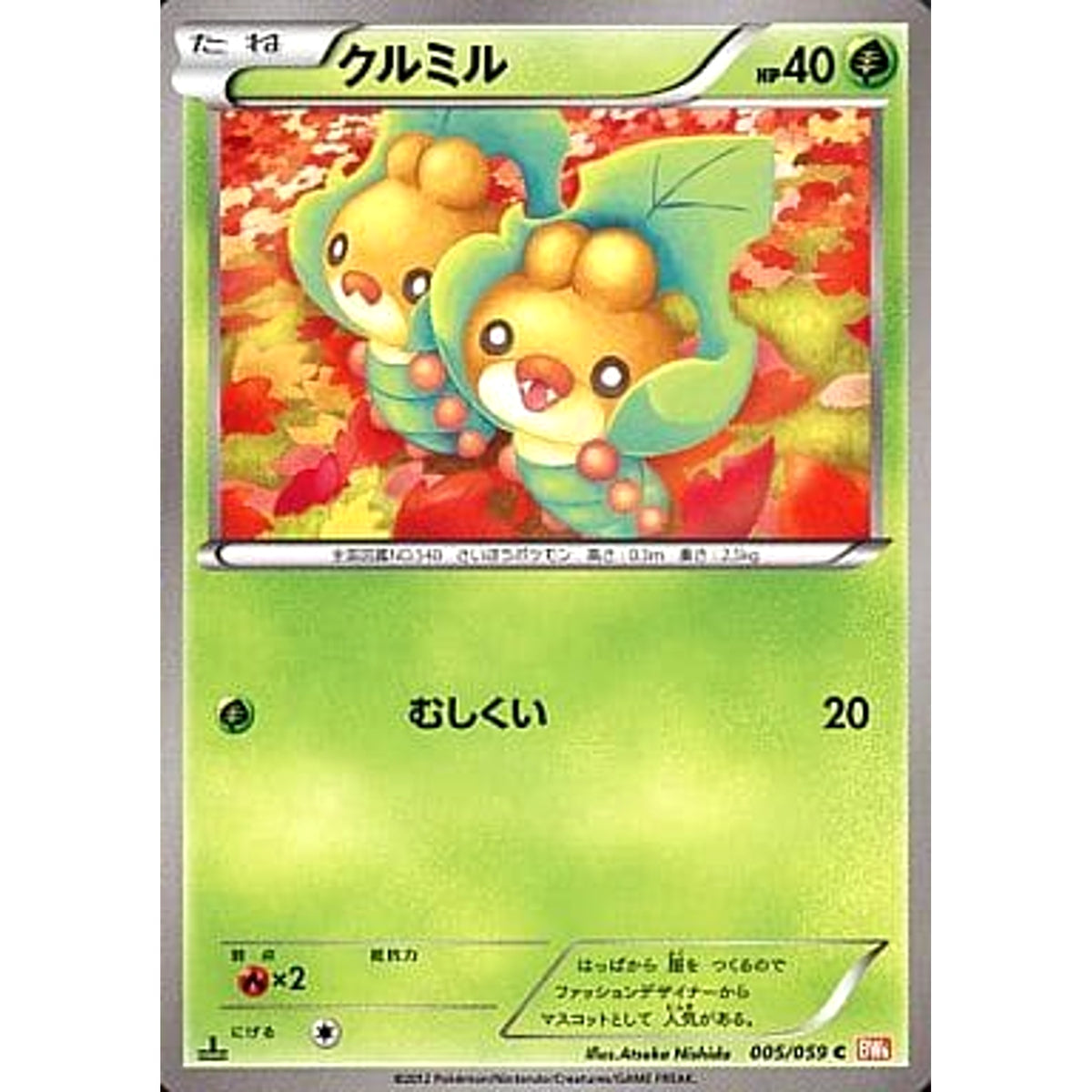 クルミル 005/059 [C] BW6 草 ポケモンカードゲームBW 拡張パック コールドフレア