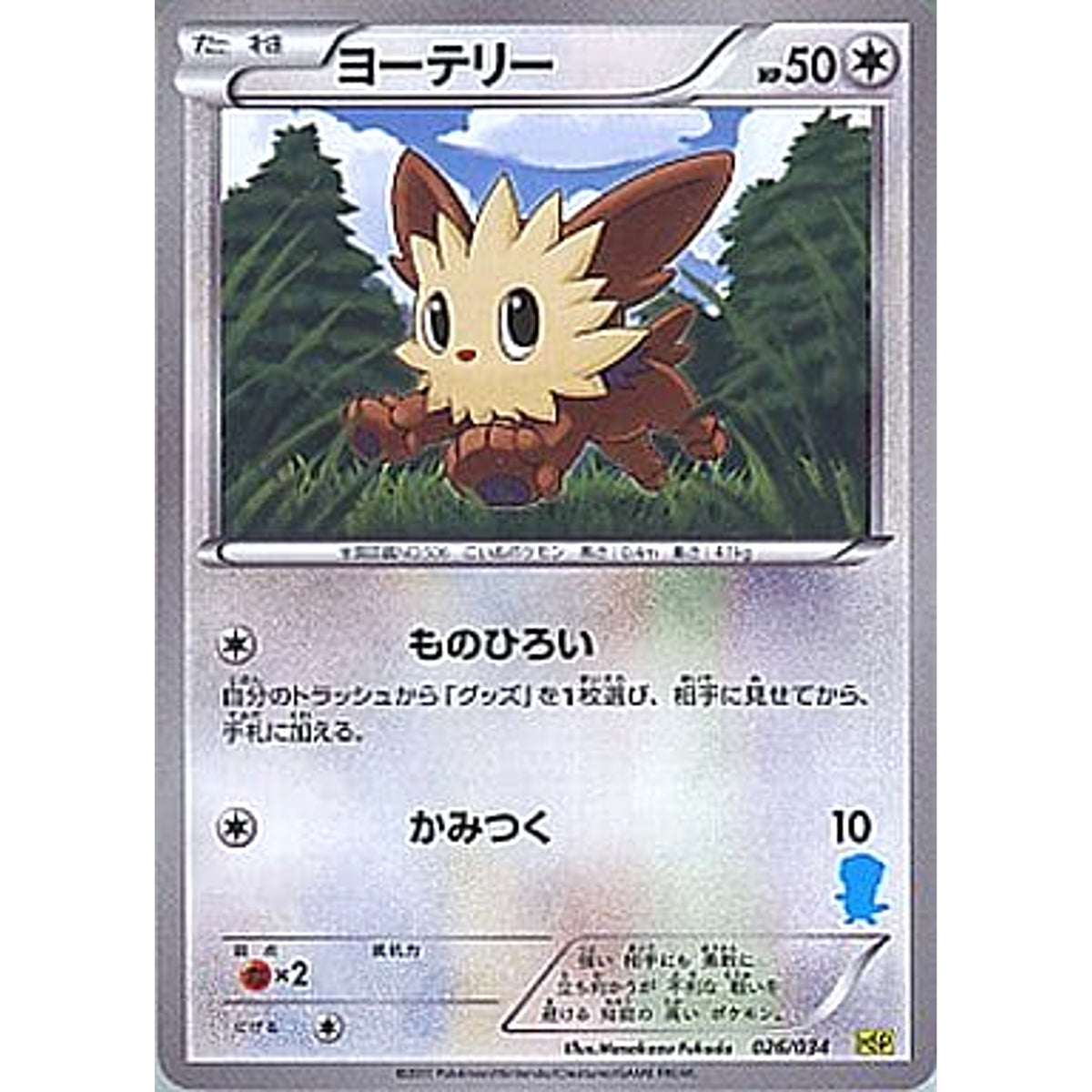 ヨーテリー 026/034 HSP 無 ポケモンカードゲームBW はじめてセットDX ピカチュウVer.