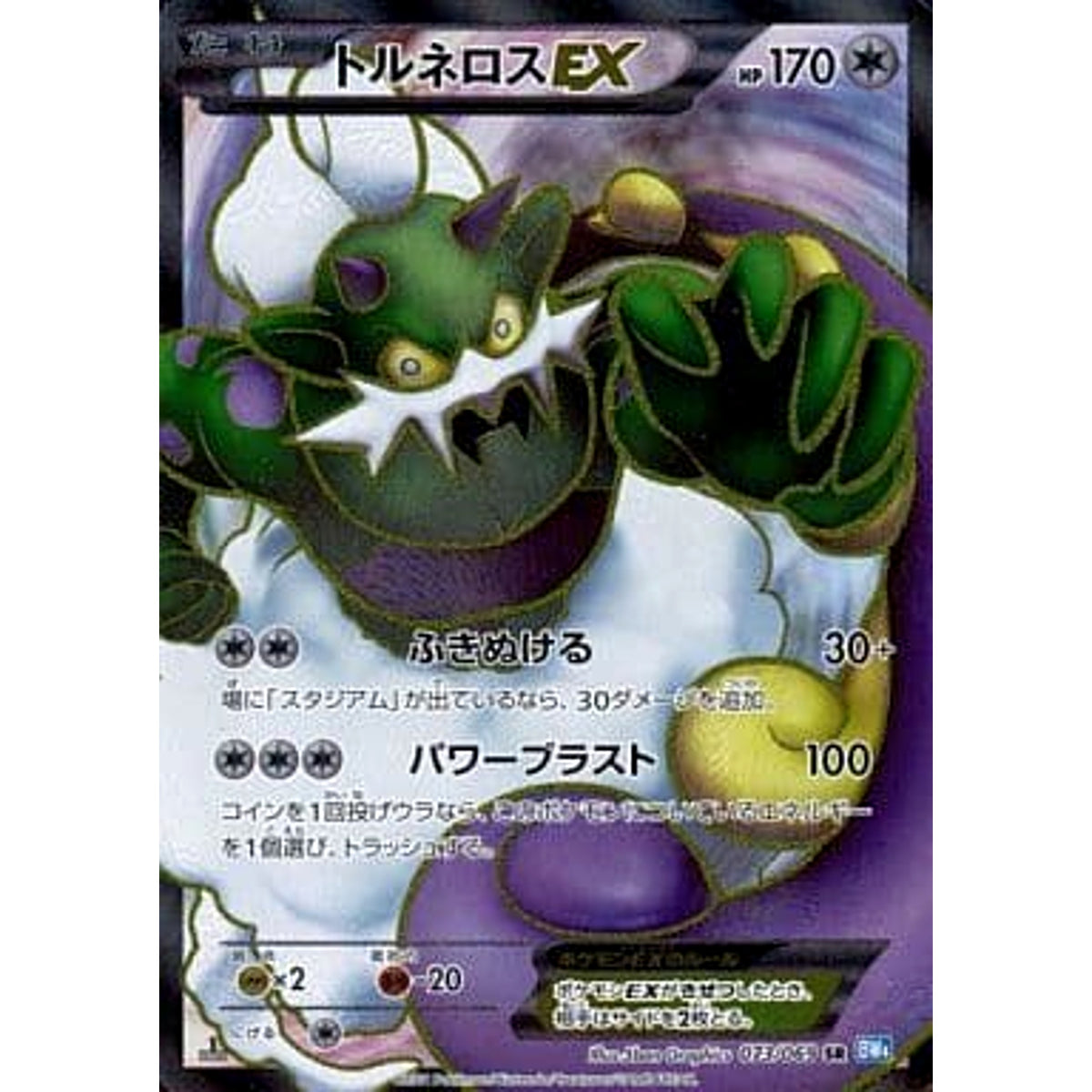 トルネロスEX (キラ仕様) 073/069 [SR] BW4 無 ポケモンカードゲームBW 拡張パック ダークラッシュ