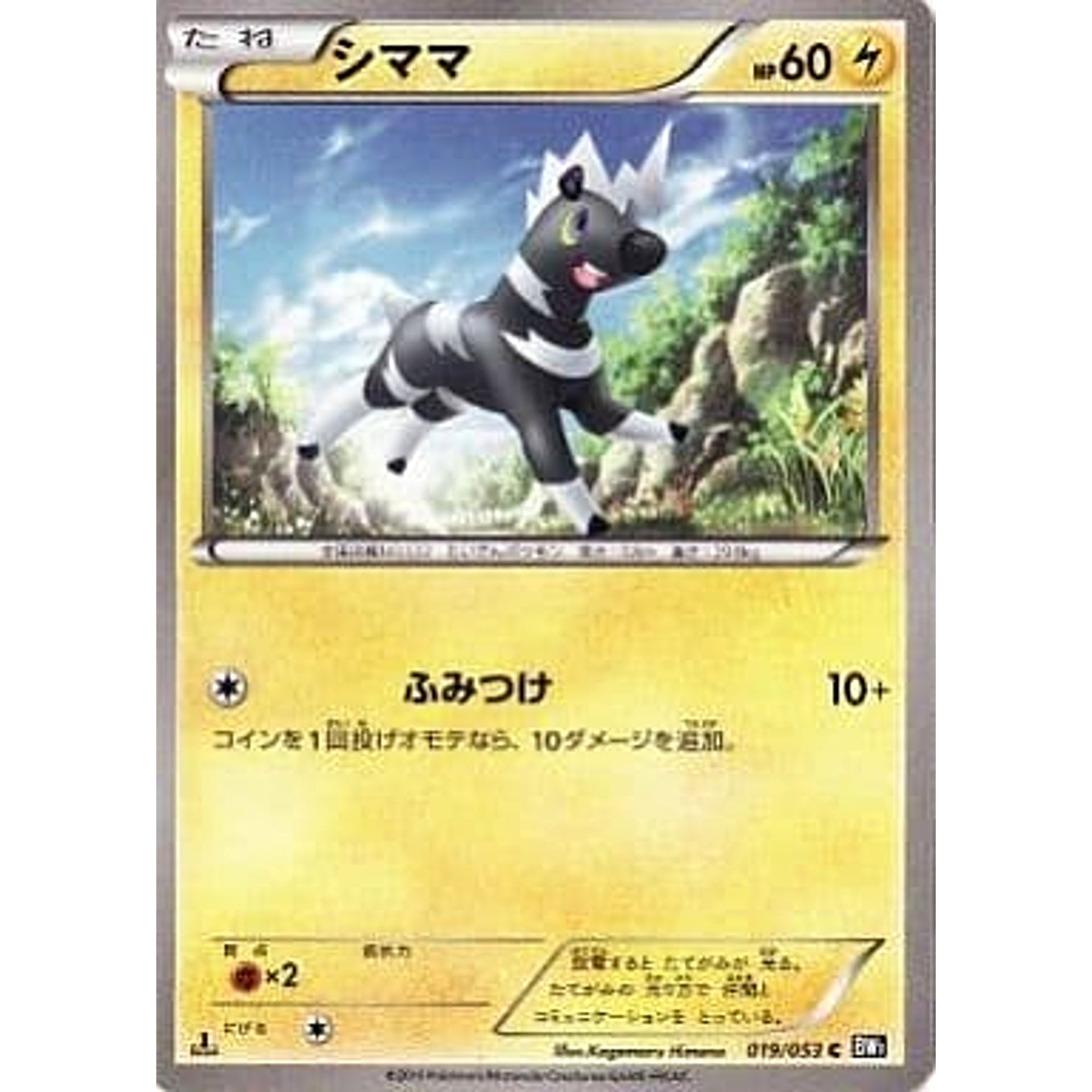 シママ 019/053 [C] BW1 雷 ポケモンカードゲームBW 拡張パック ブラックコレクション