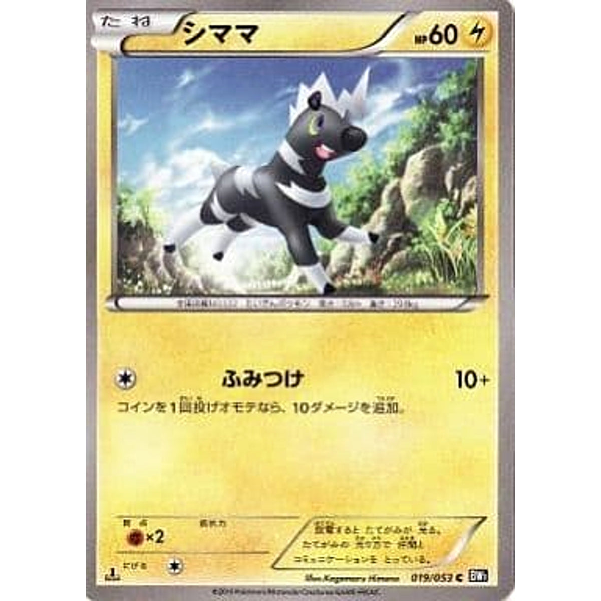 シママ 019/053 [C] BW1 雷 ポケモンカードゲームBW 拡張パック ブラックコレクション