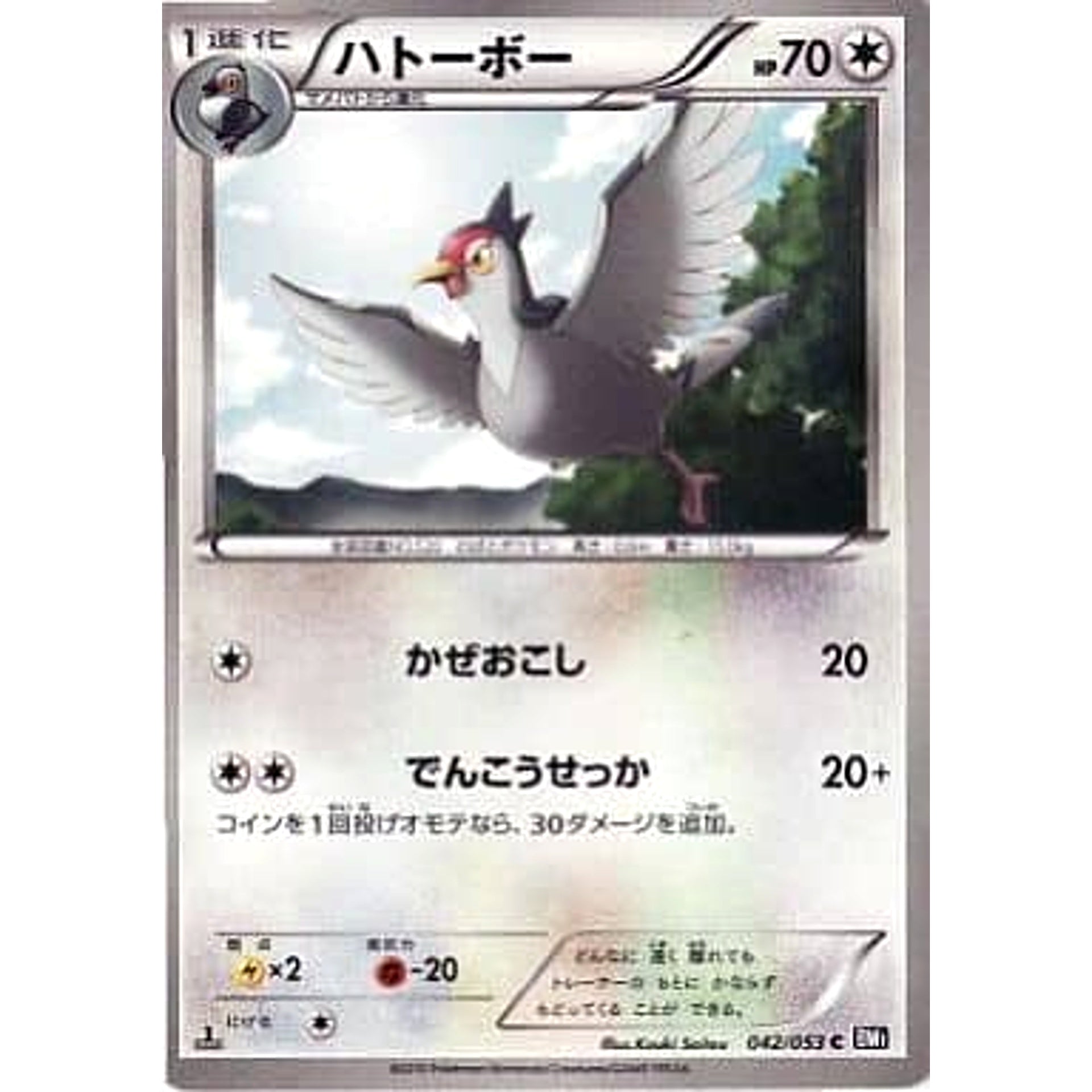 ハトーボー 042/053 [C] BW1 無 ポケモンカードゲームBW 拡張パック ブラックコレクション