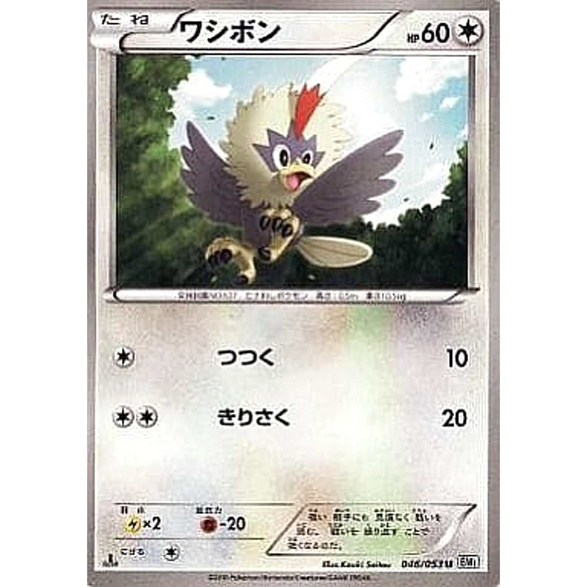 ワシボン 046/053 [U] BW1 無 ポケモンカードゲームBW 拡張パック ホワイトコレクション