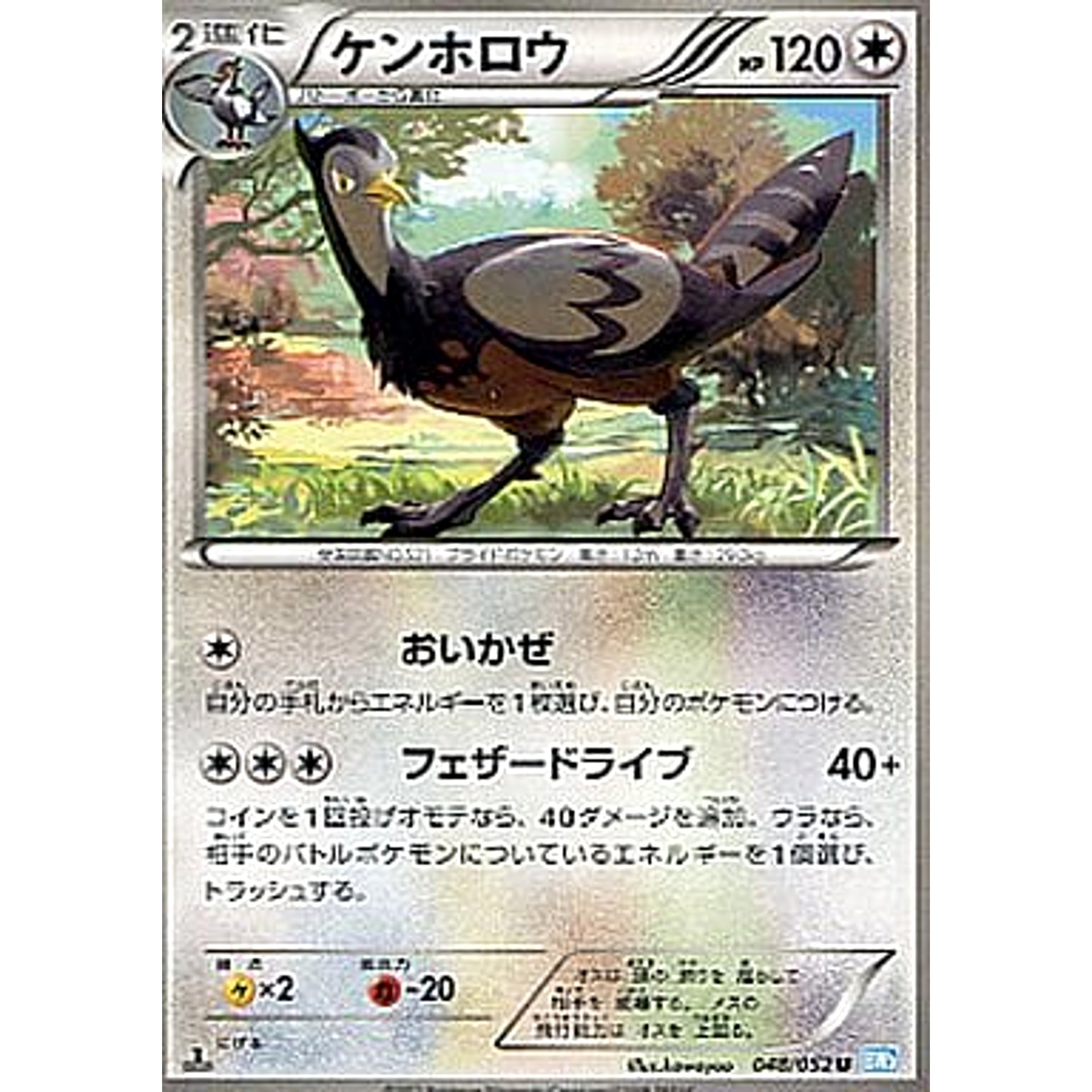 ケンホロウ 048/052 [U] BW3 無 ポケモンカードゲームBW 拡張パック ヘイルブリザード