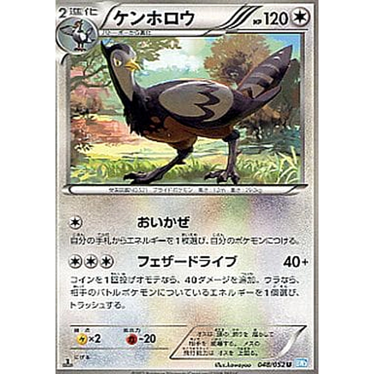 ケンホロウ 048/052 [U] BW3 無 ポケモンカードゲームBW 拡張パック ヘイルブリザード