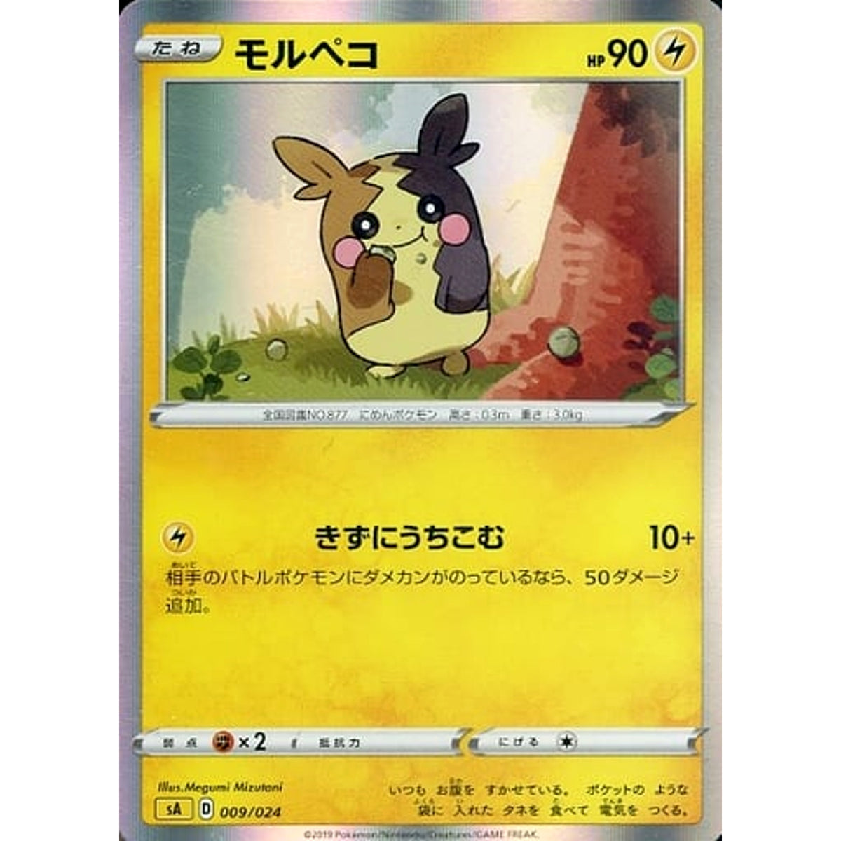 モルペコ (キラ仕様) 009/024 SA 雷 ポケモンカードゲーム ソード&シールド スターターセットV 雷