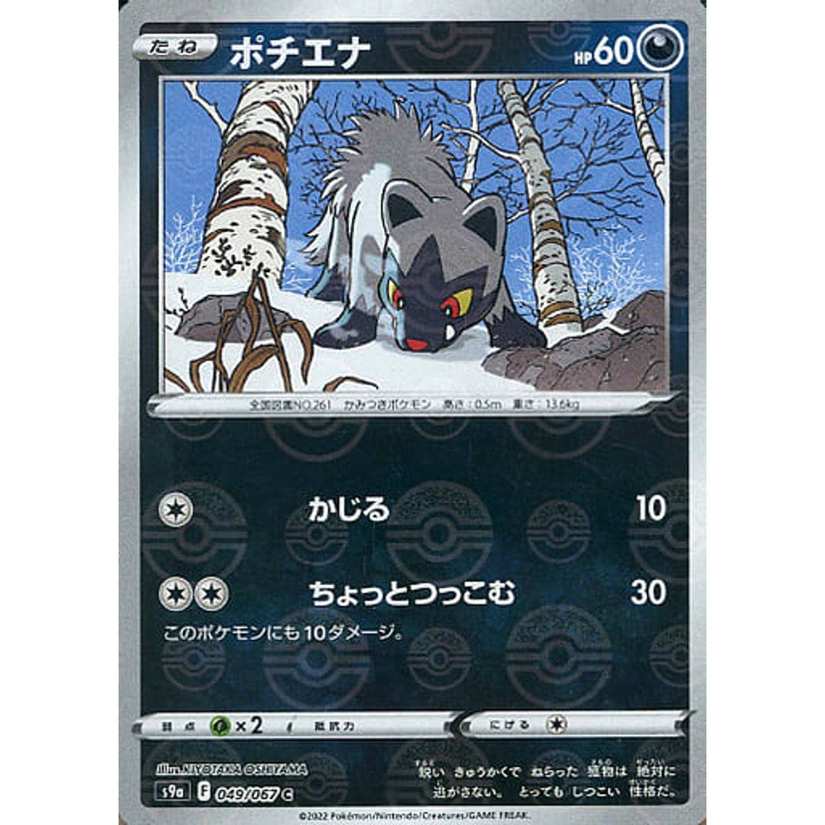 ポチエナ (パラレル仕様) 049/067 [C] S9a 悪 ポケモンカードゲーム ソード&シールド 強化拡張パック バトルリージョン