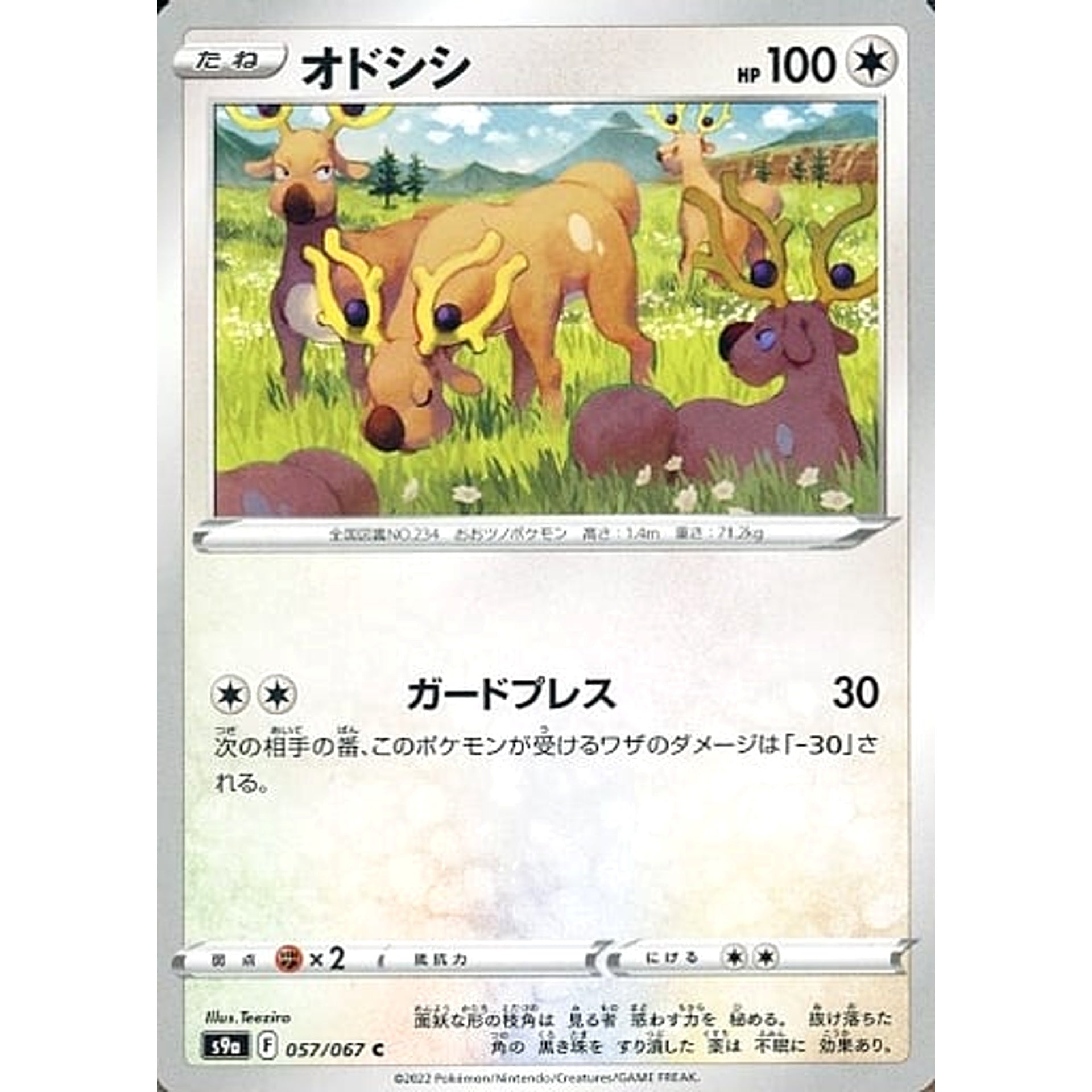 オドシシ 057/067 [C] S9a 無 ポケモンカードゲーム ソード&シールド 強化拡張パック バトルリージョン