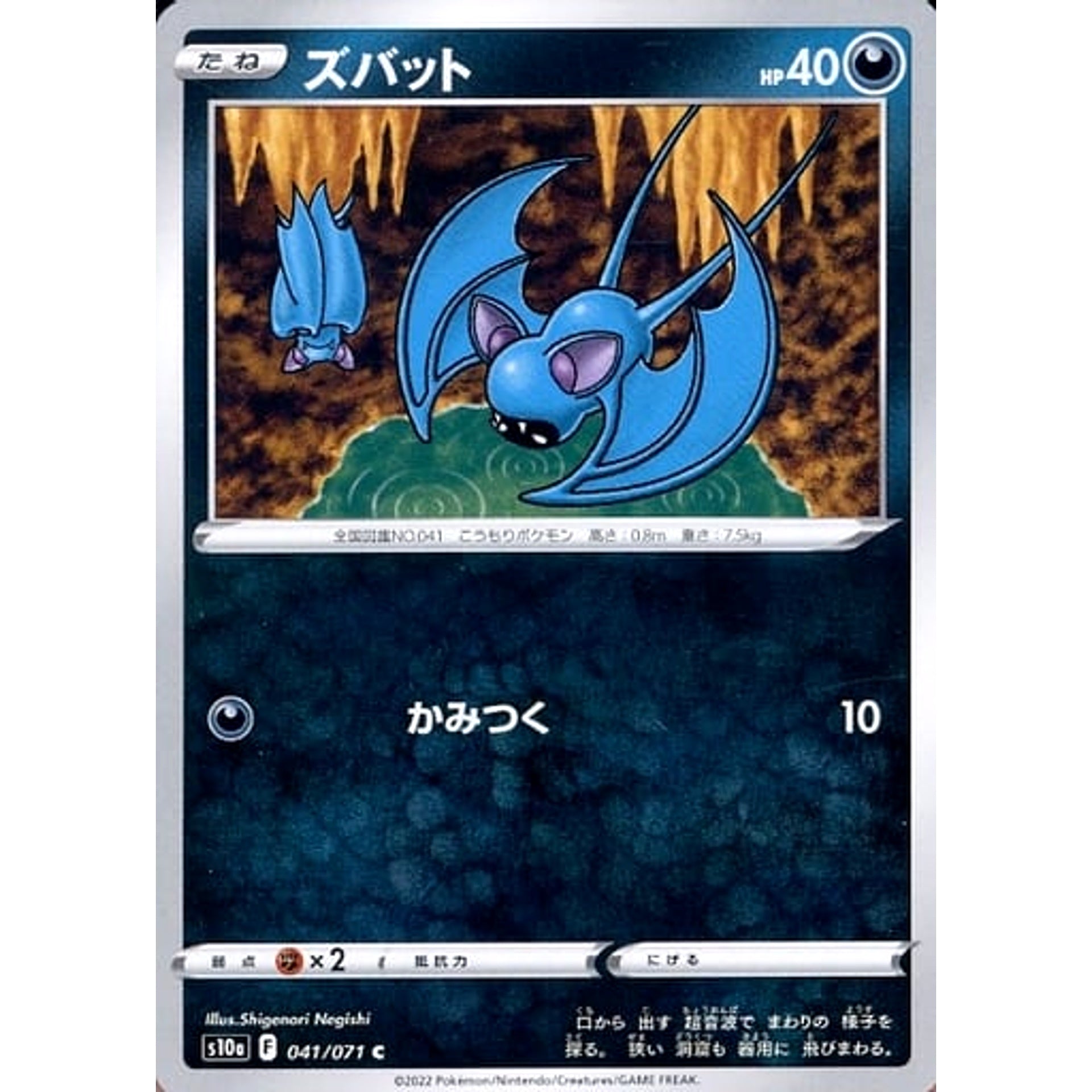 ズバット 041/071 [C] S10a 悪 ポケモンカードゲーム ソード&シールド 強化拡張パック ダークファンタズマ