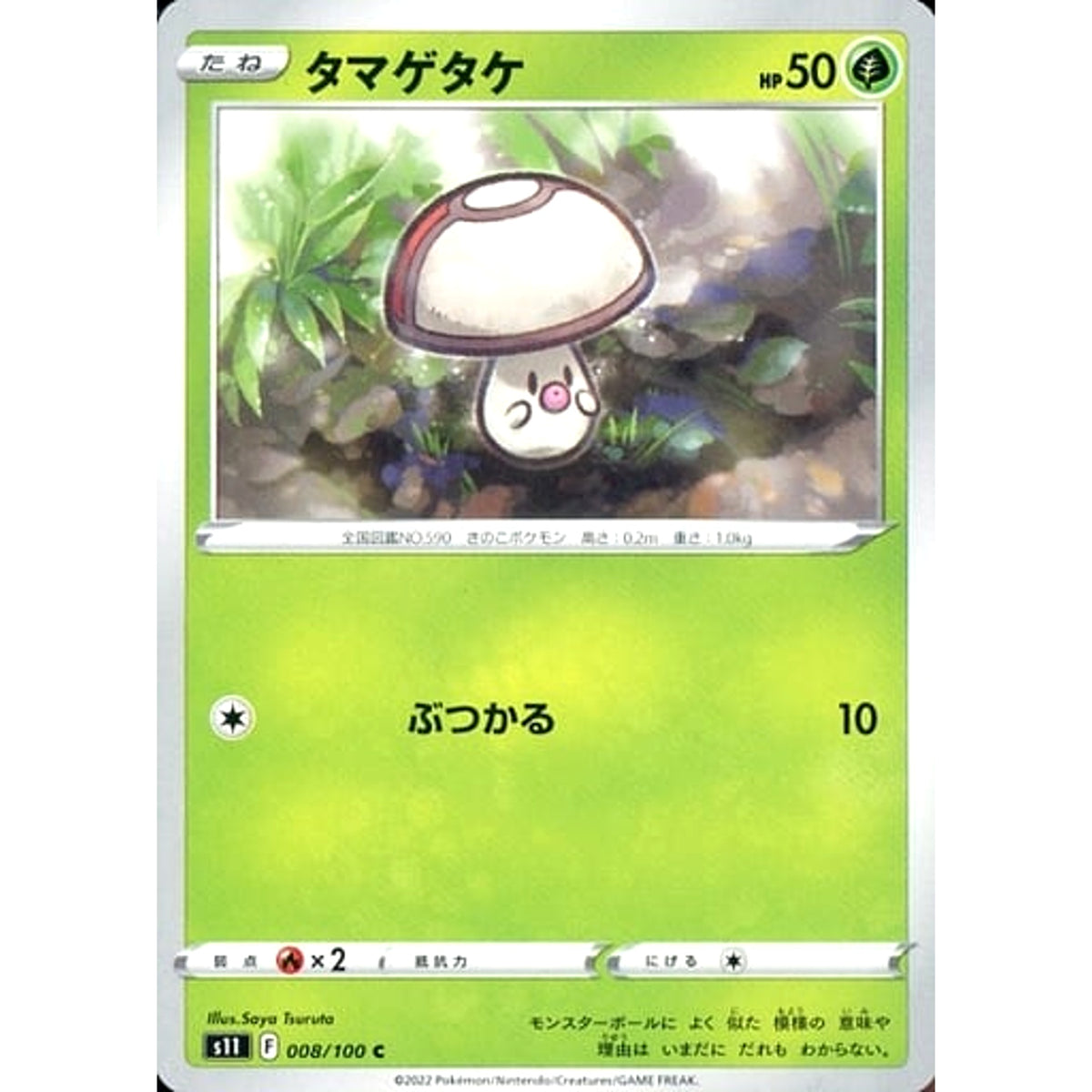 タマゲタケ 008/100 [C] S11 草 ポケモンカードゲーム ソード&シールド 拡張パック ロストアビス