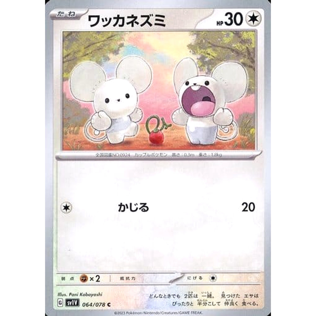 ワッカネズミ 064/078 [C] SV1V 無 ポケモンカードゲーム スカーレット&バイオレット 拡張パック バイオレットex