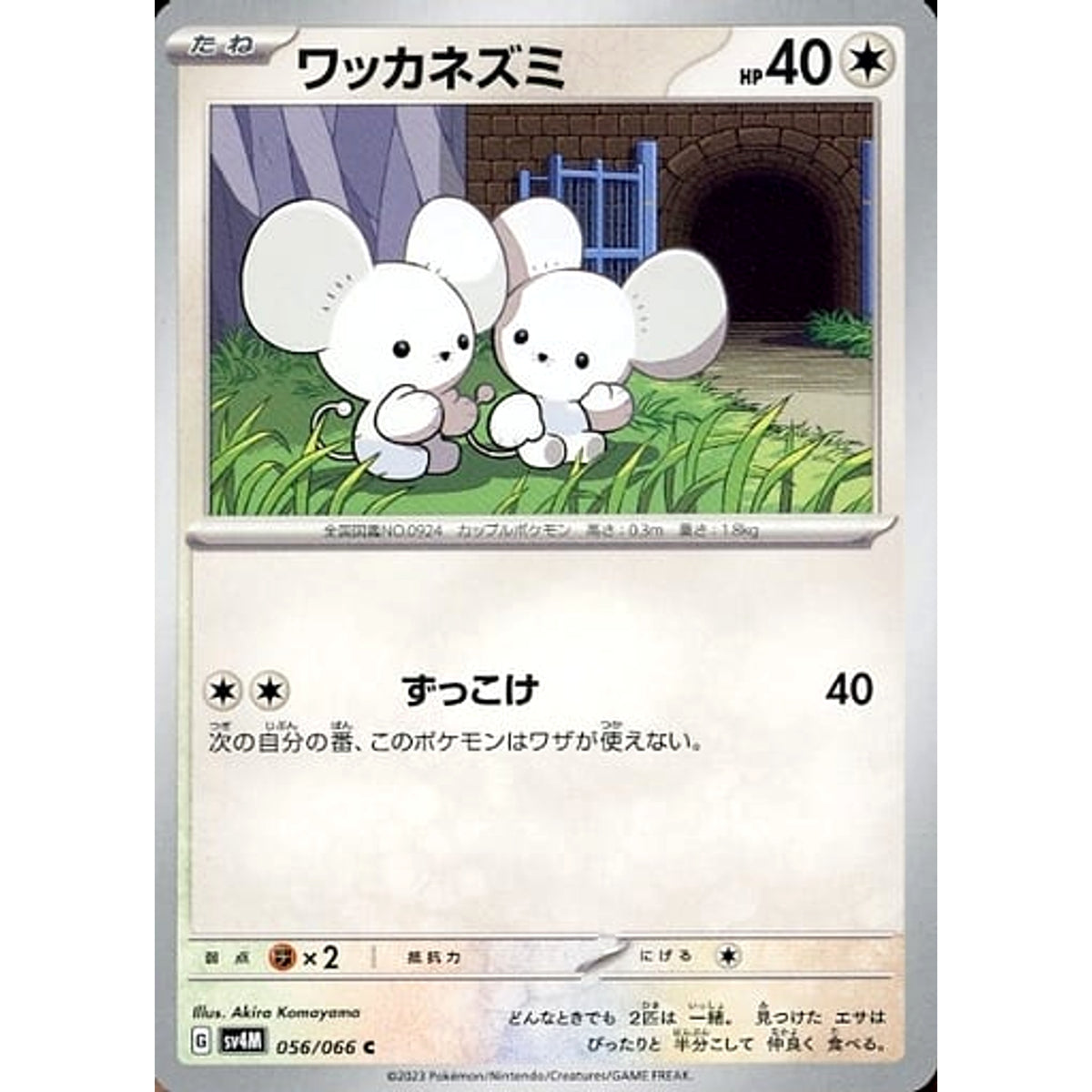 ワッカネズミ 056/066 [C] SV4M 無 ポケモンカードゲーム スカーレット&バイオレット 拡張パック 未来の一閃