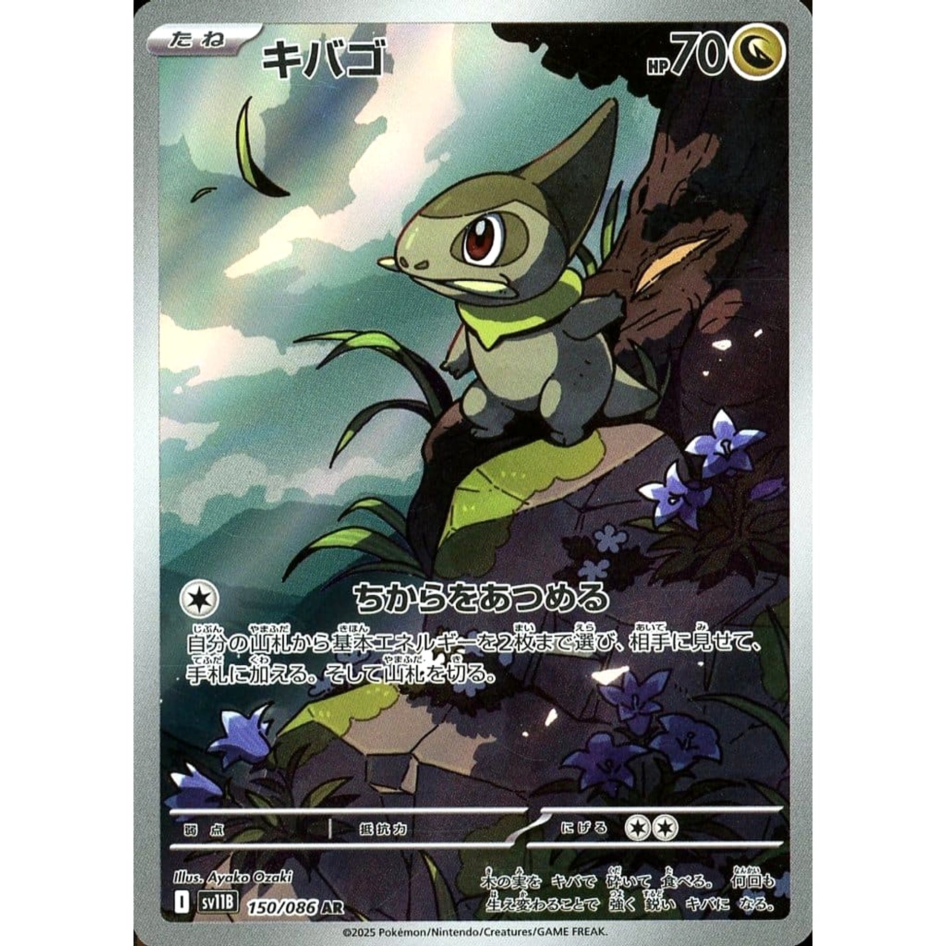 キバゴ (キラ仕様) 150/086 [AR] SV11B ドラゴン ポケモンカードゲーム スカーレット&バイオレット 拡張パック ブラックボルト