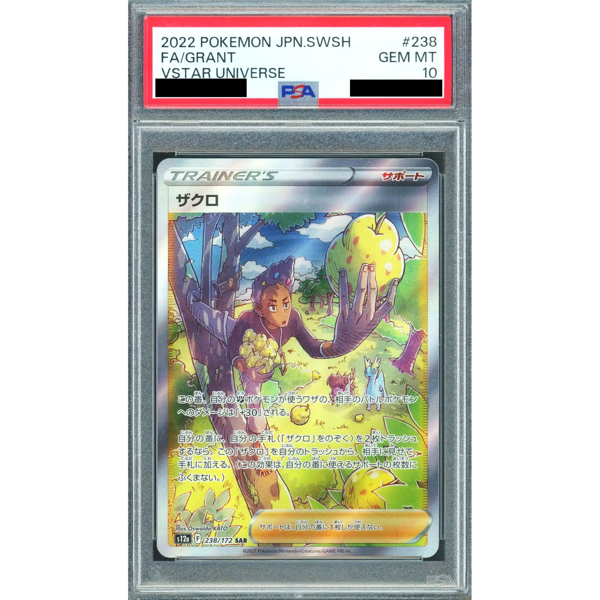 [PSA 10] ザクロ (キラ仕様) 238/172 [SAR] S12a サポート ポケモンカードゲーム ソード&シールド ハイクラスパック VSTARユニバース